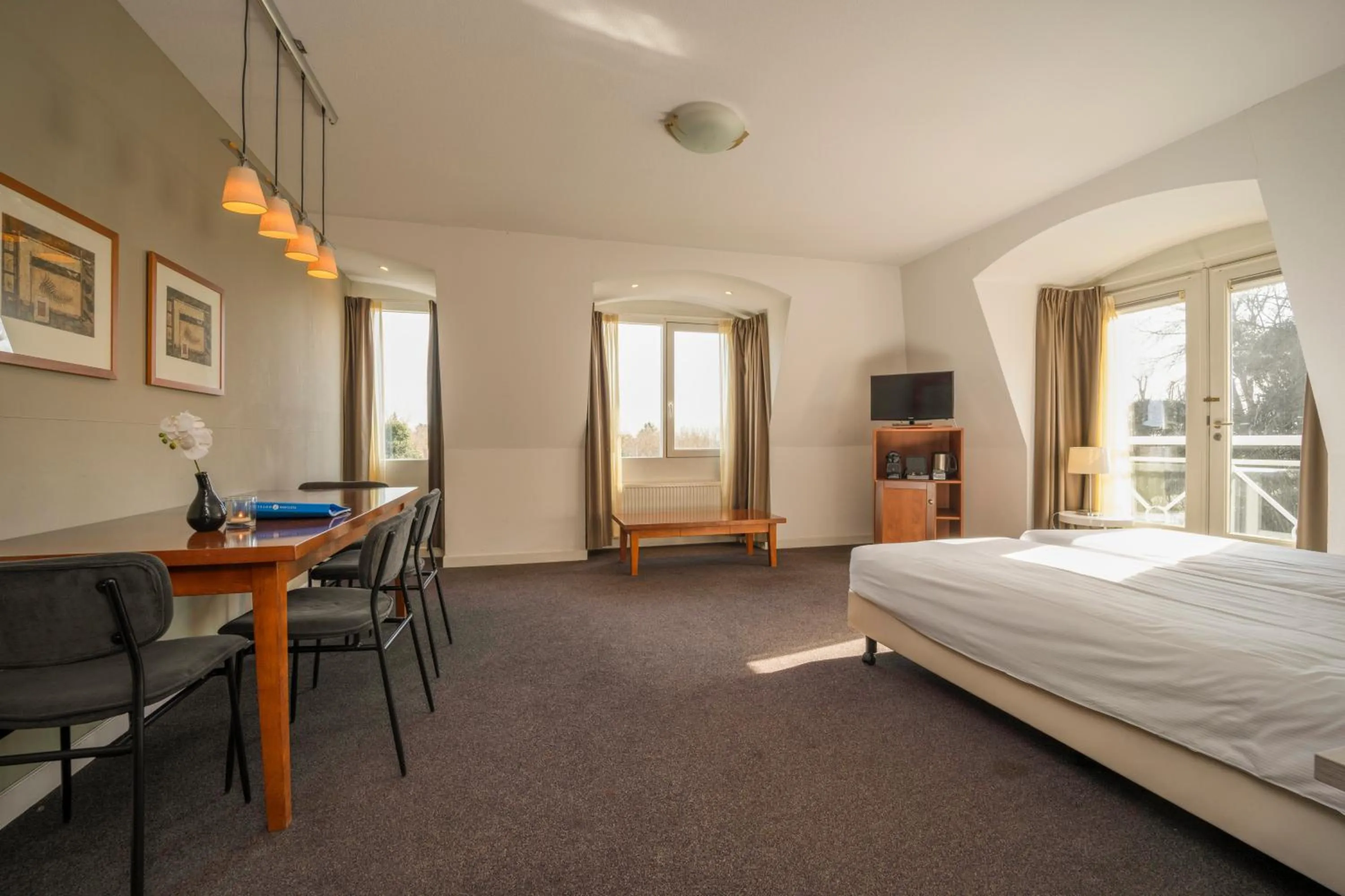 Bedroom, Bed in Fletcher Hotel Restaurant De Witte Raaf