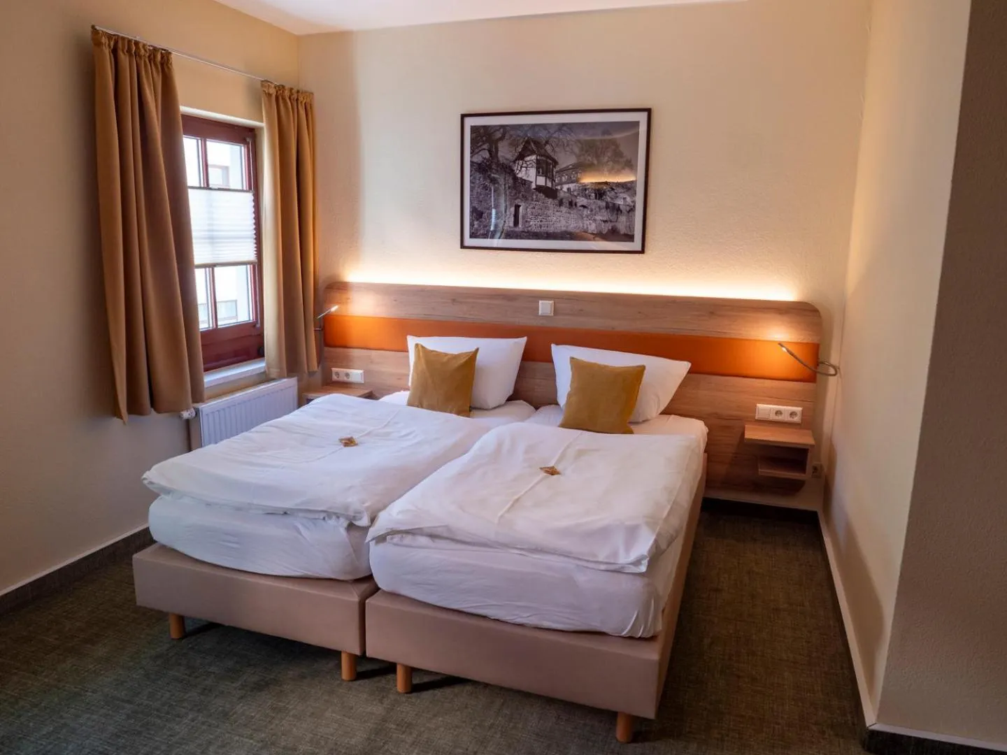 Bedroom, Bed in Altstadthotel "Garni" Grimma