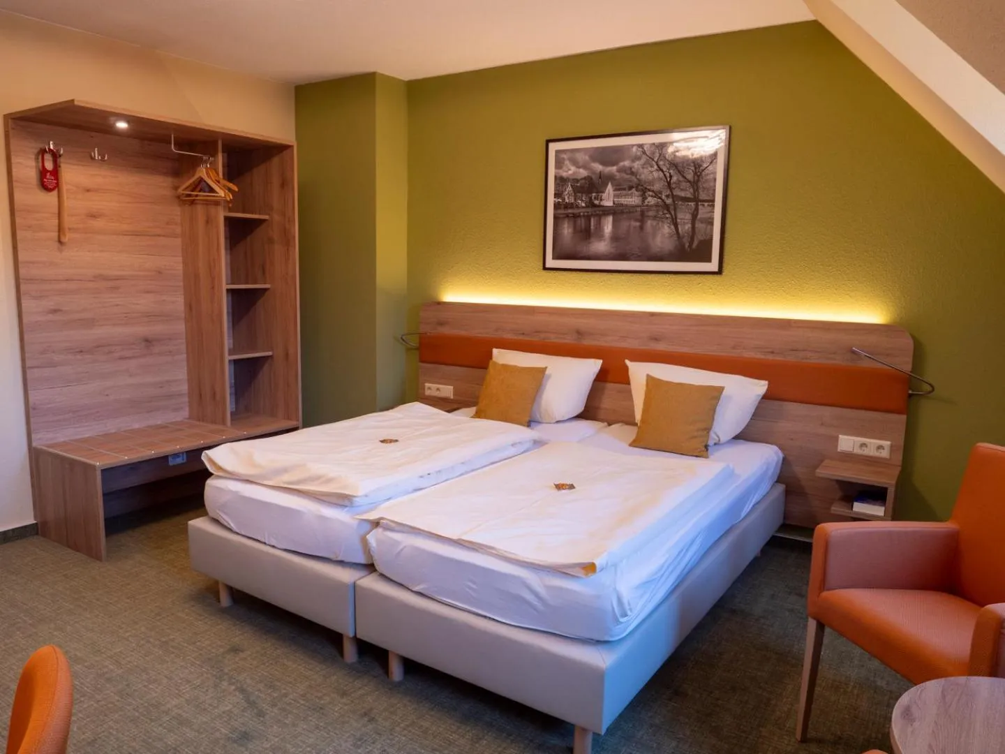 Bedroom, Bed in Altstadthotel "Garni" Grimma