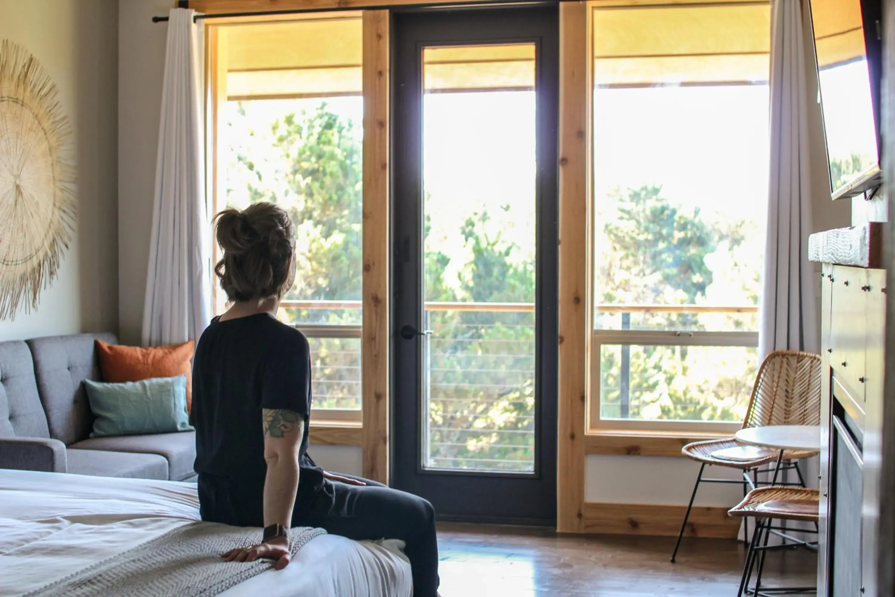 Garden view, Bed in Inn at Discovery Coast Garden view, Bed in Inn at Discovery Coast