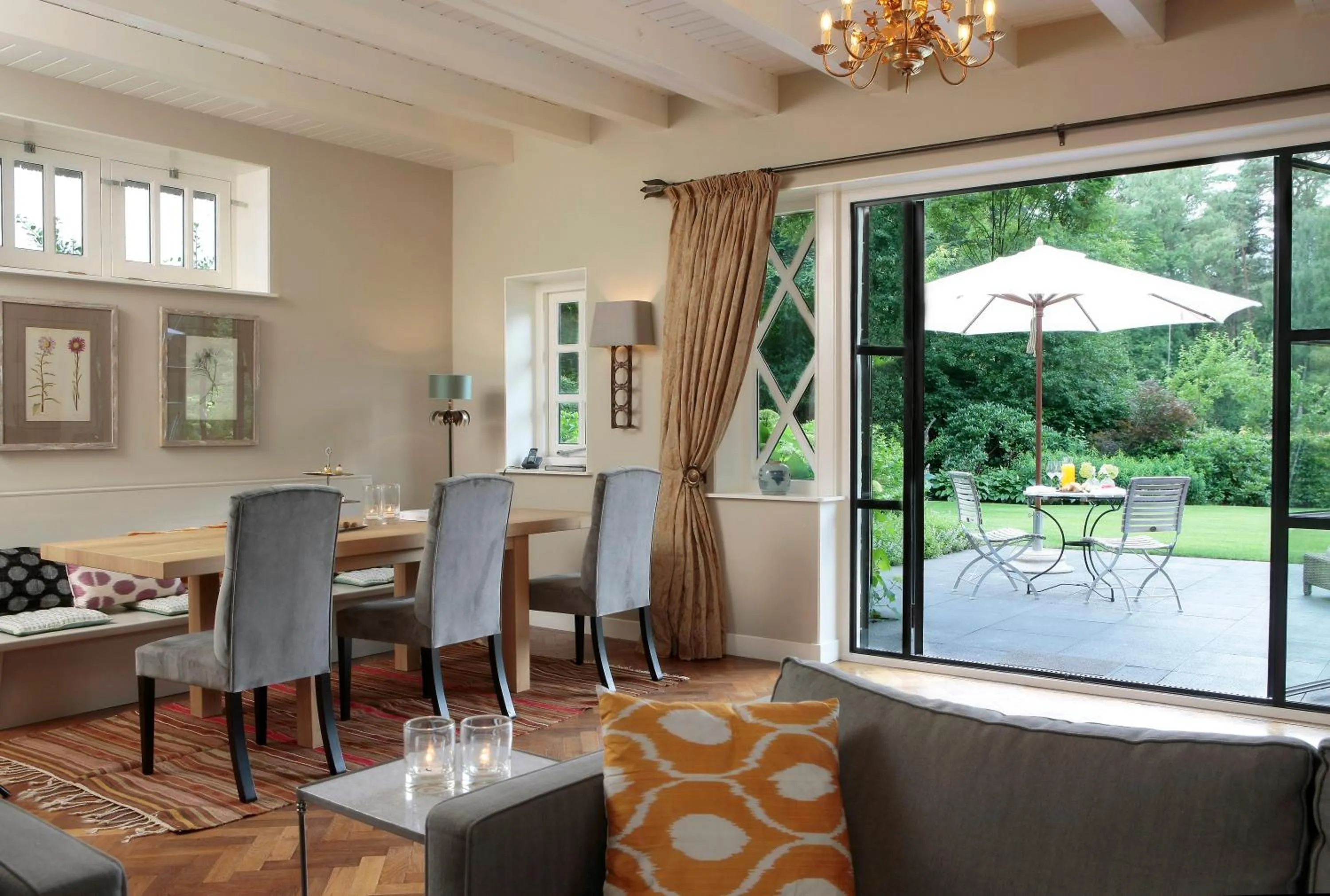 Patio in Relais & Chateaux Hotel Landgoed Het Roode Koper