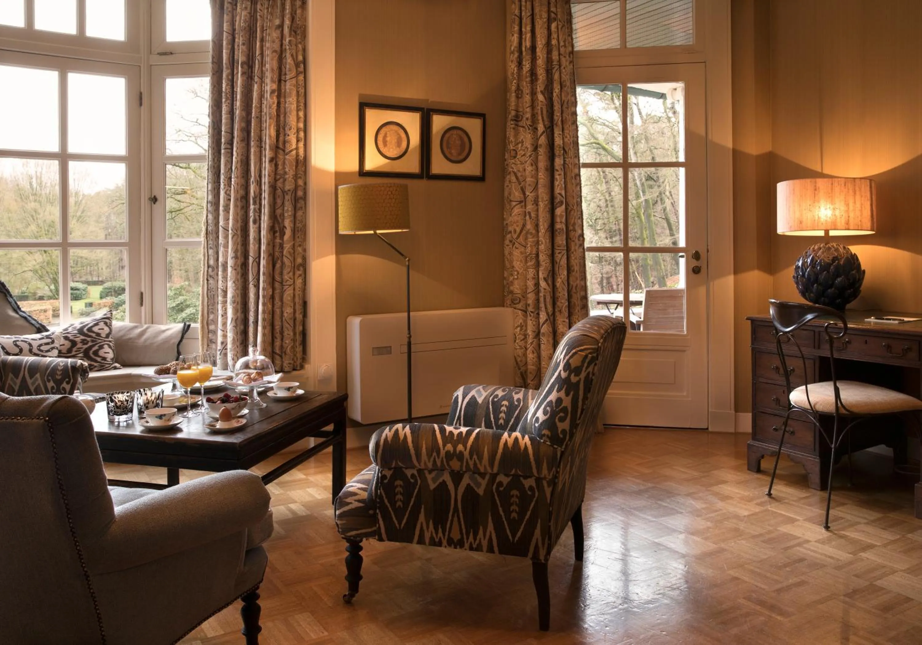 Seating area in Relais & Chateaux Hotel Landgoed Het Roode Koper