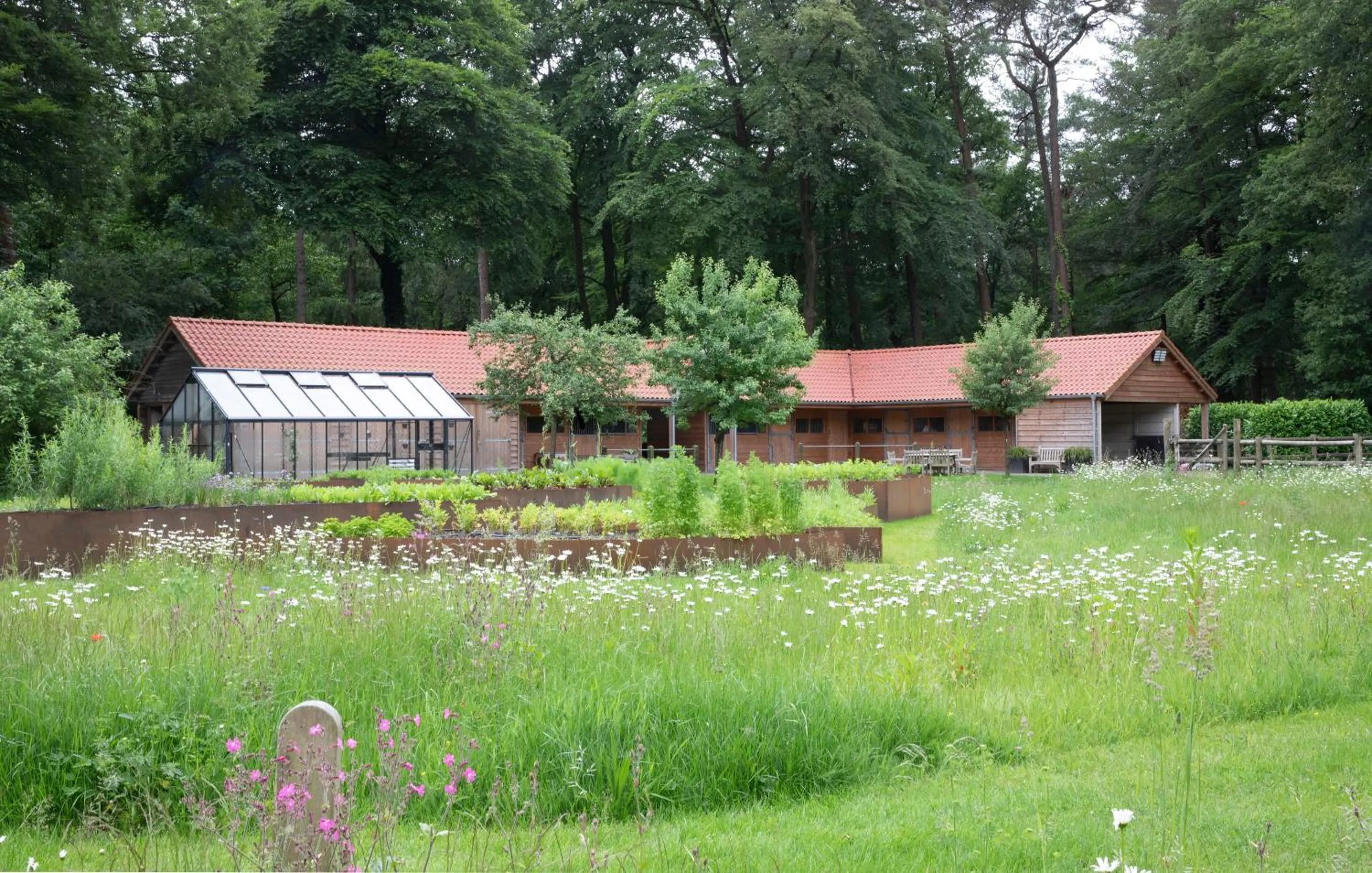 Garden in Relais & Chateaux Hotel Landgoed Het Roode Koper