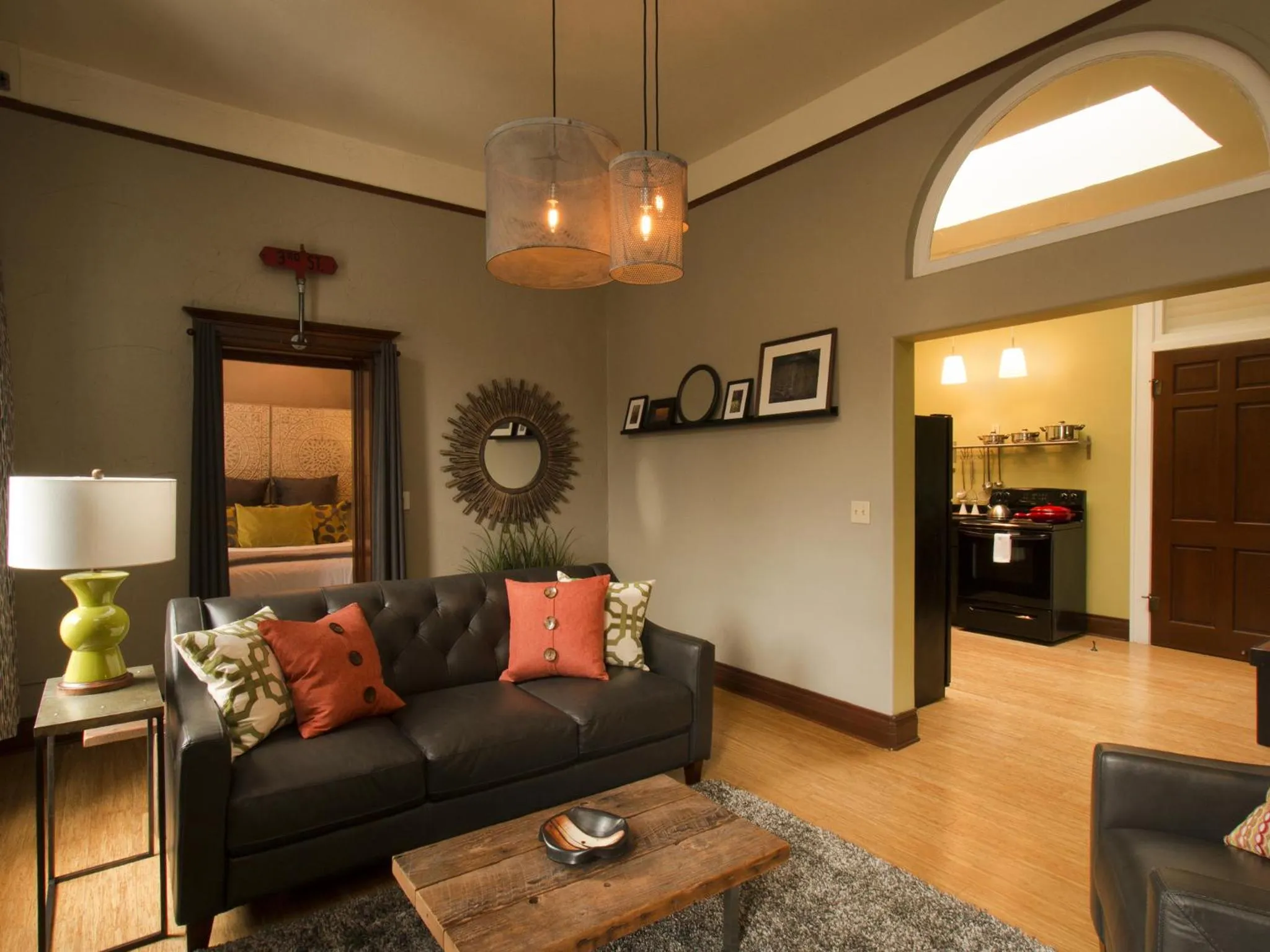 Living room in 3rd Street Flats