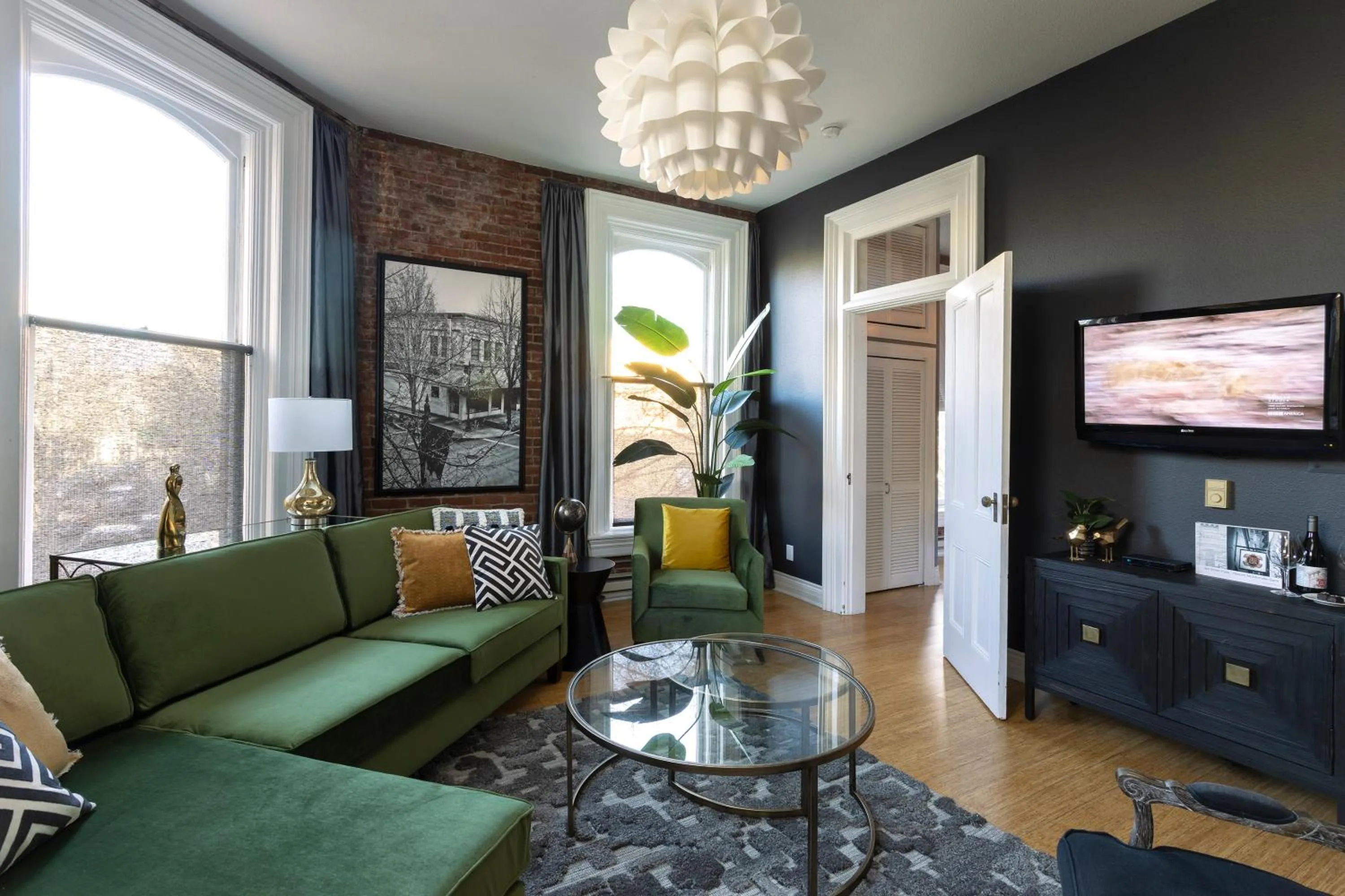 Living room in 3rd Street Flats