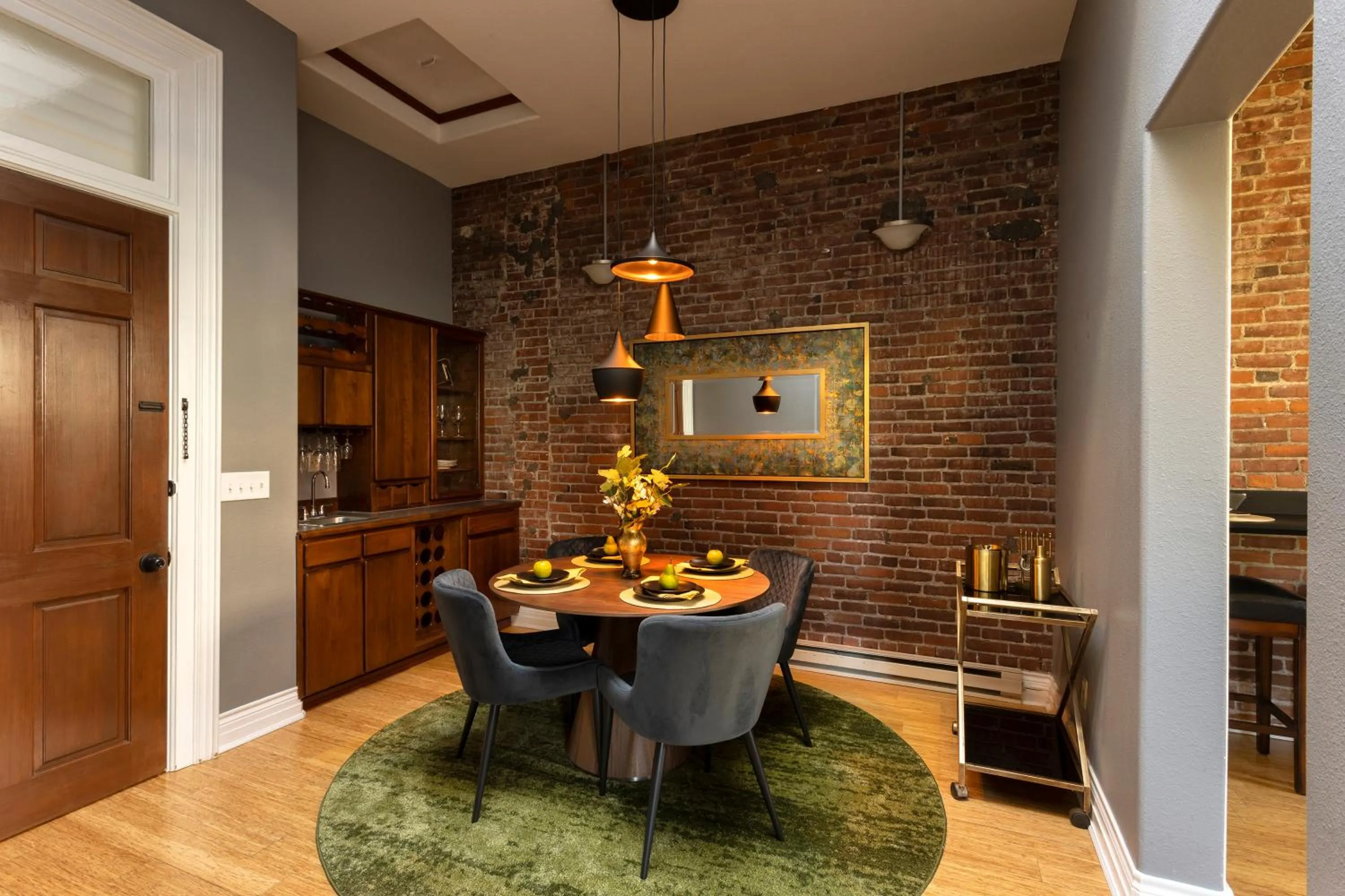 Dining area in 3rd Street Flats