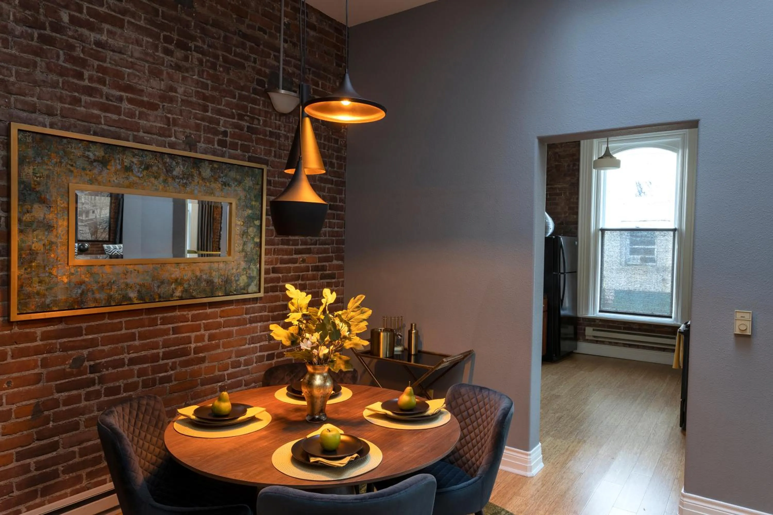 Dining area in 3rd Street Flats