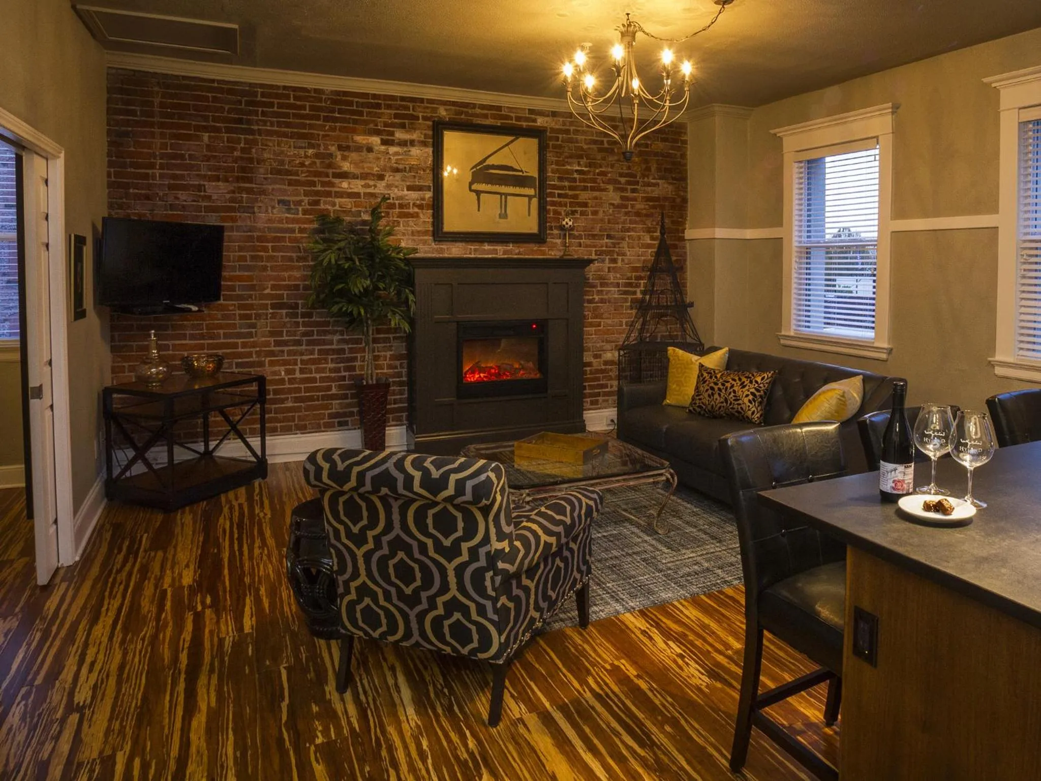Living room in 3rd Street Flats