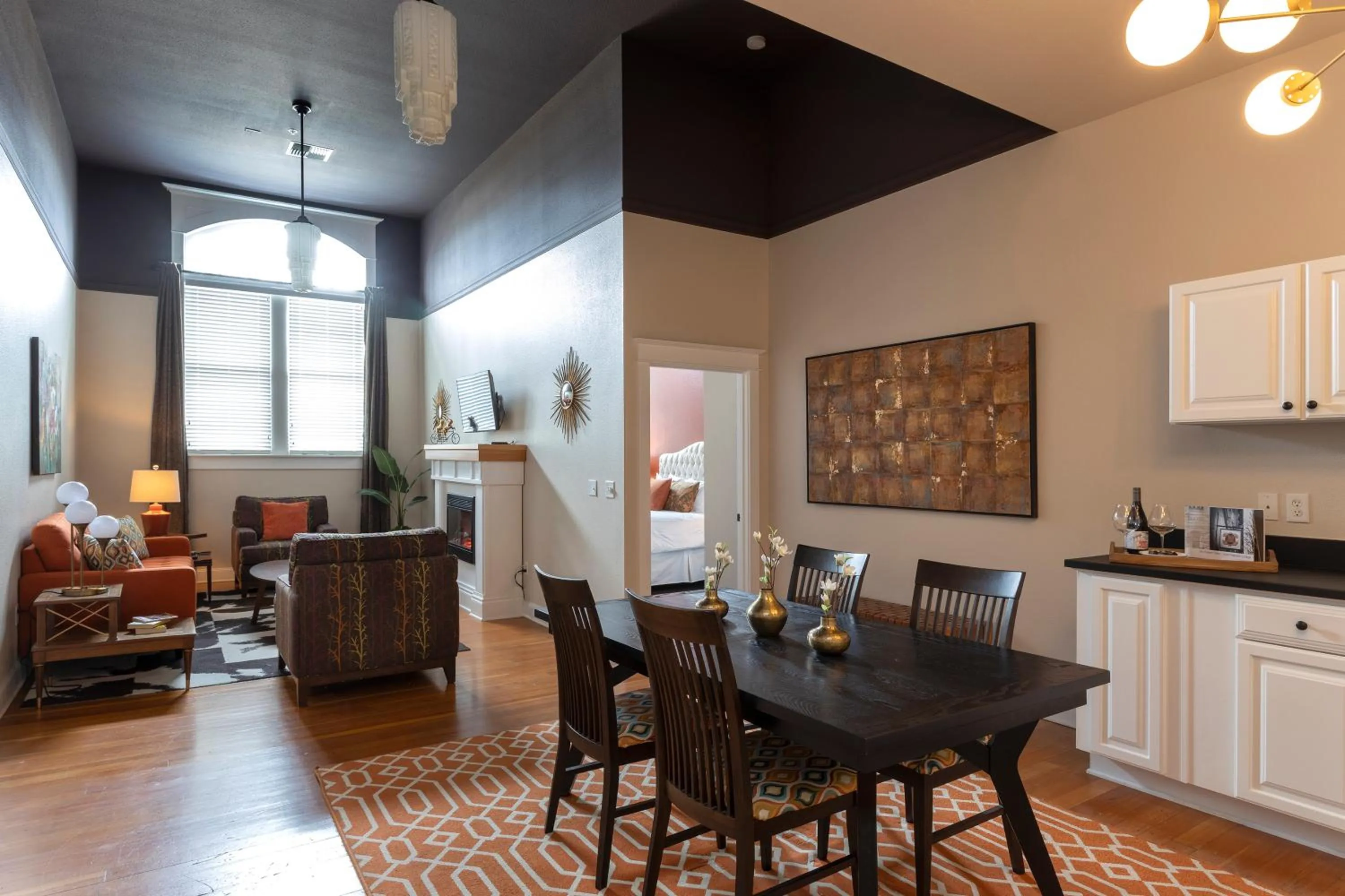 Living room in 3rd Street Flats