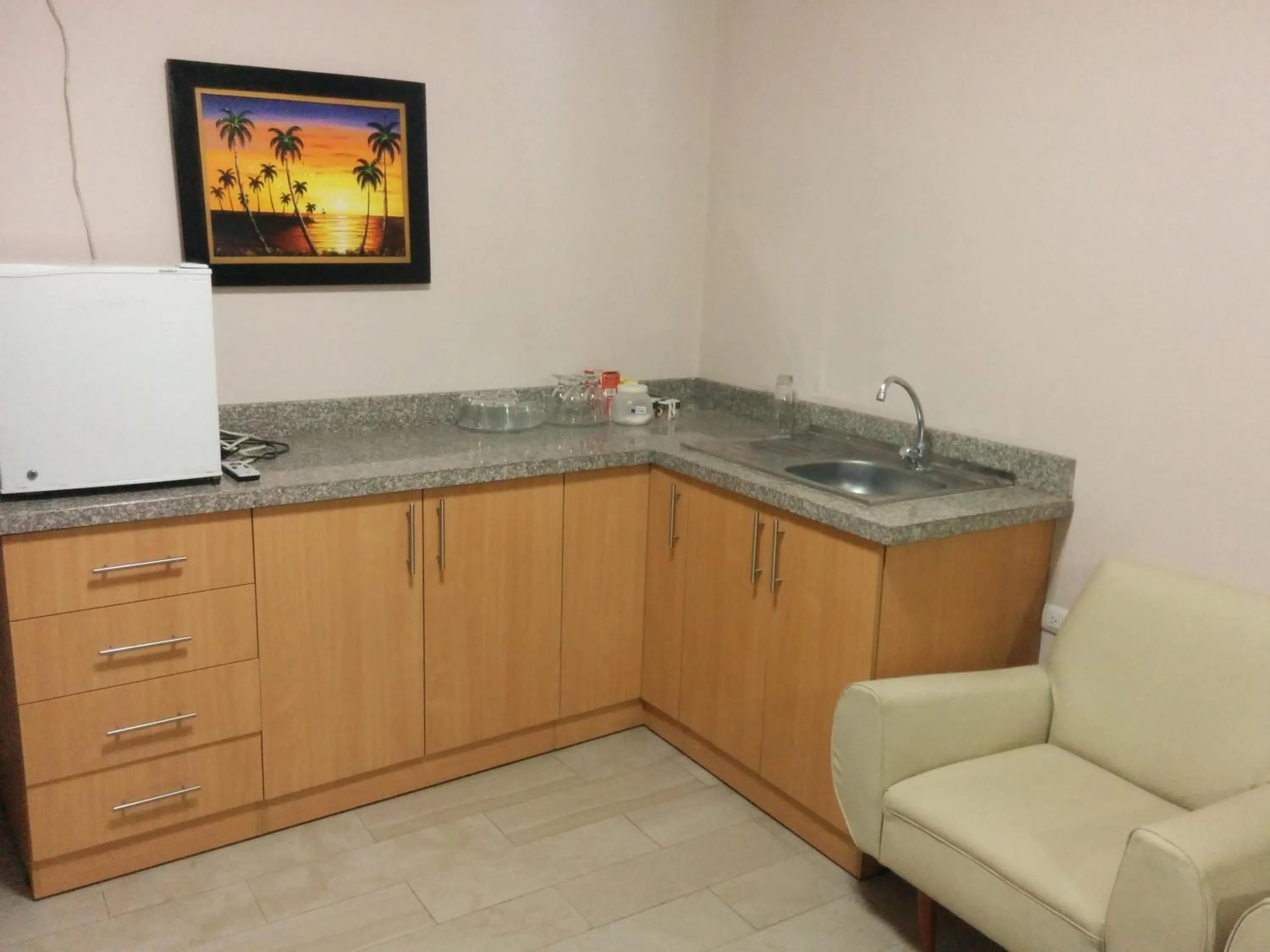 Coffee/tea facilities, Kitchen/Kitchenette in Hotel Mileto