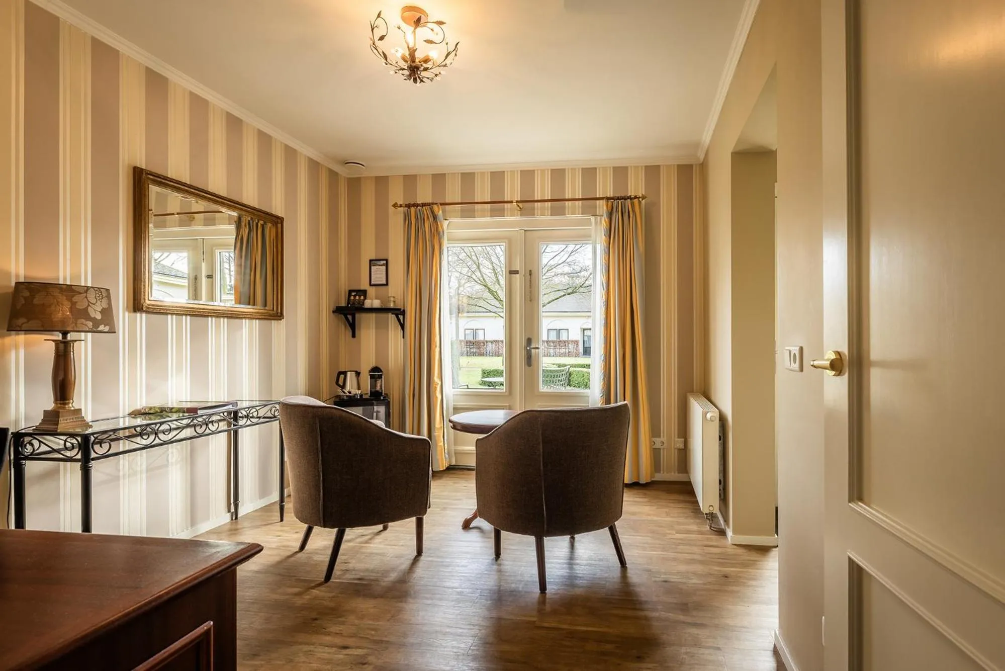Living room in Kasteel De Vanenburg