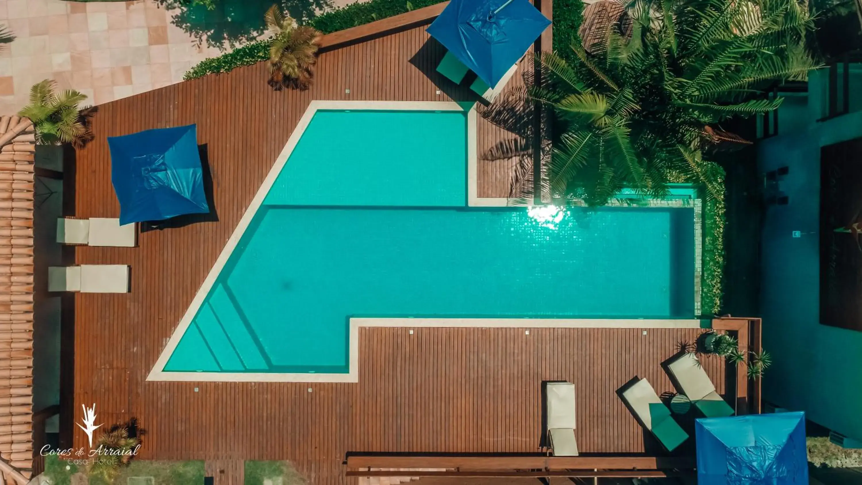Pool view in Cores do Arraial Residence Hotel Pool view in Cores do Arraial Residence Hotel