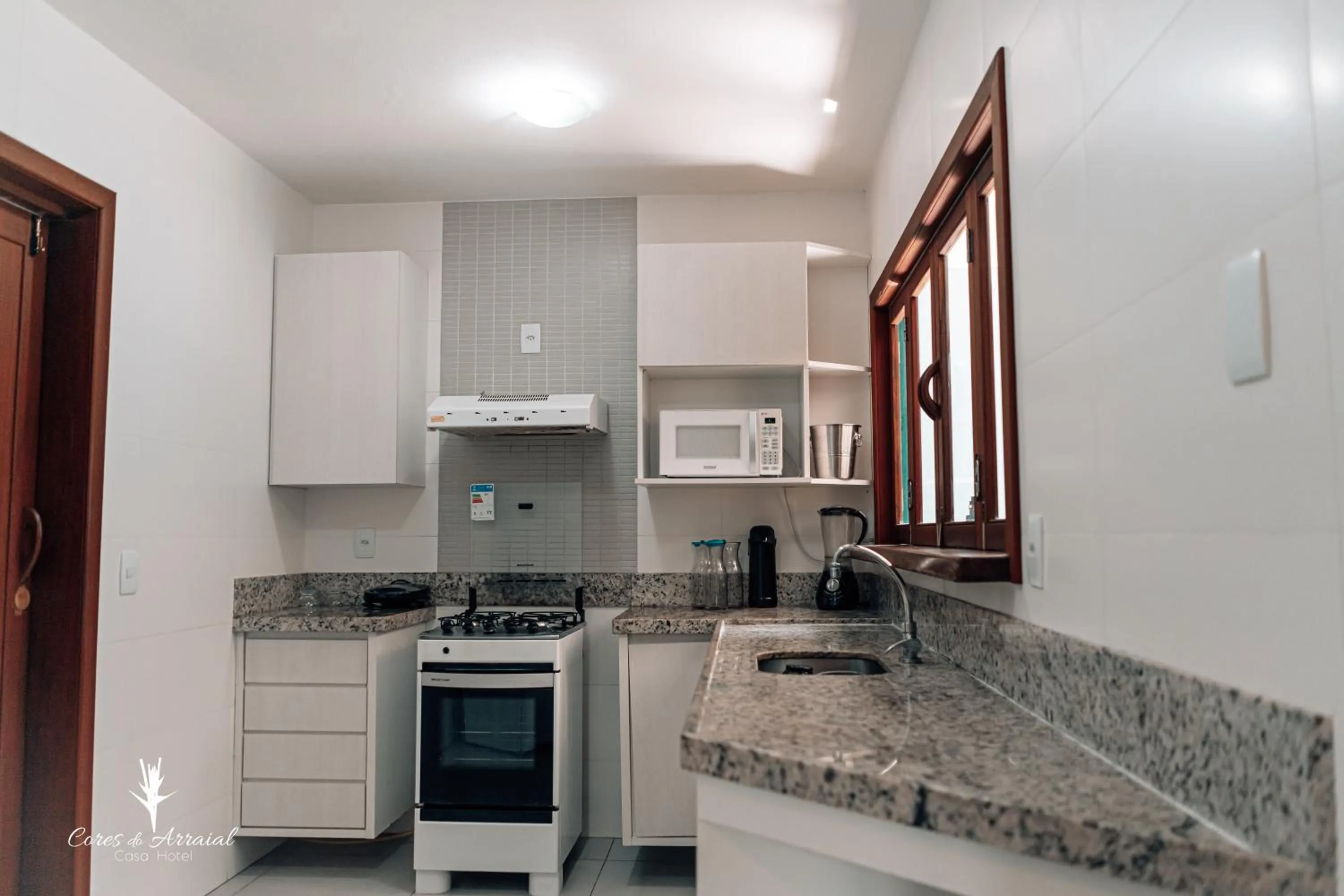 kitchen in Cores do Arraial Residence Hotel