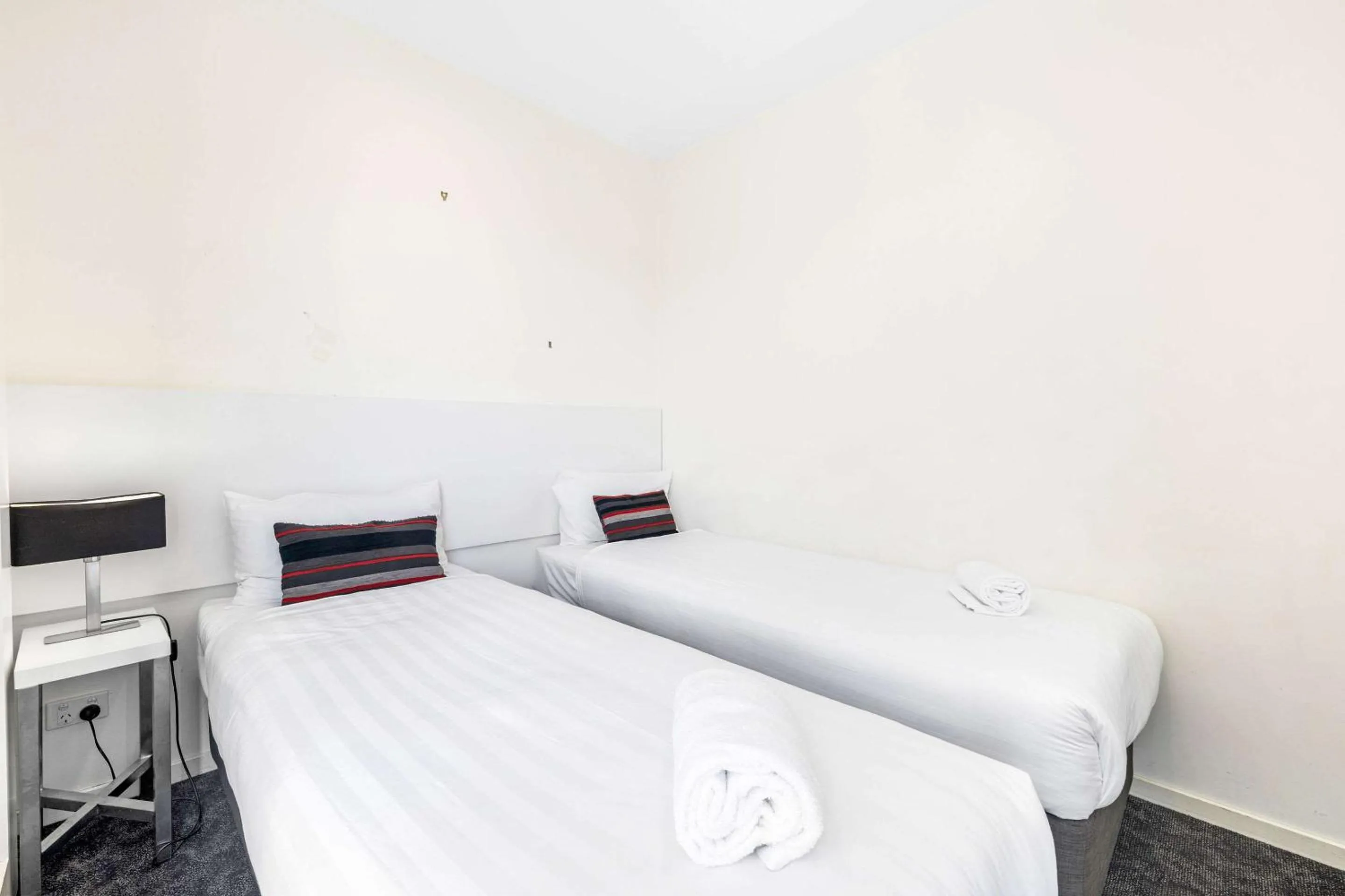 Bedroom, Bed in Comfort Apartments Box Hill