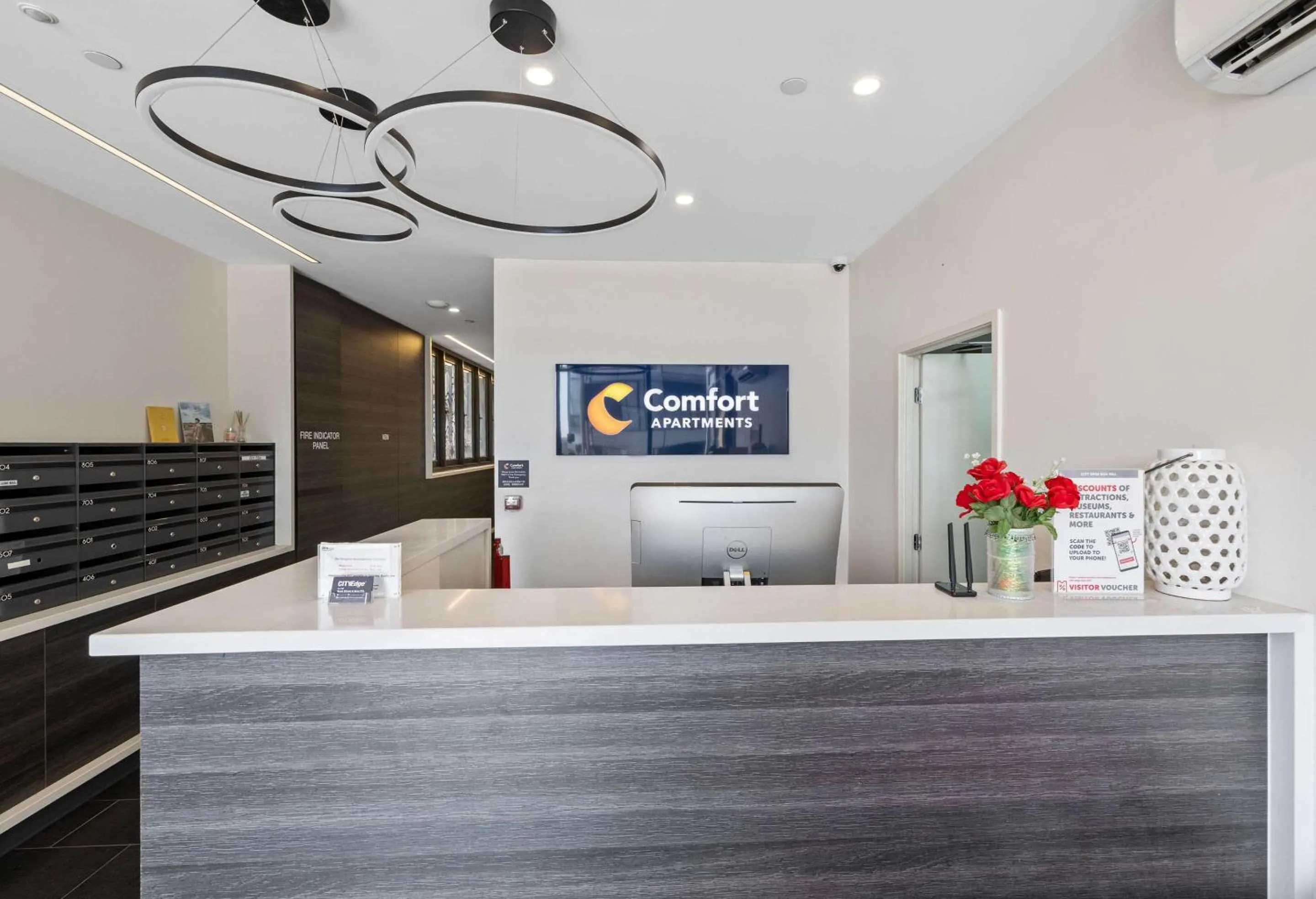 Lobby or reception in Comfort Apartments Box Hill