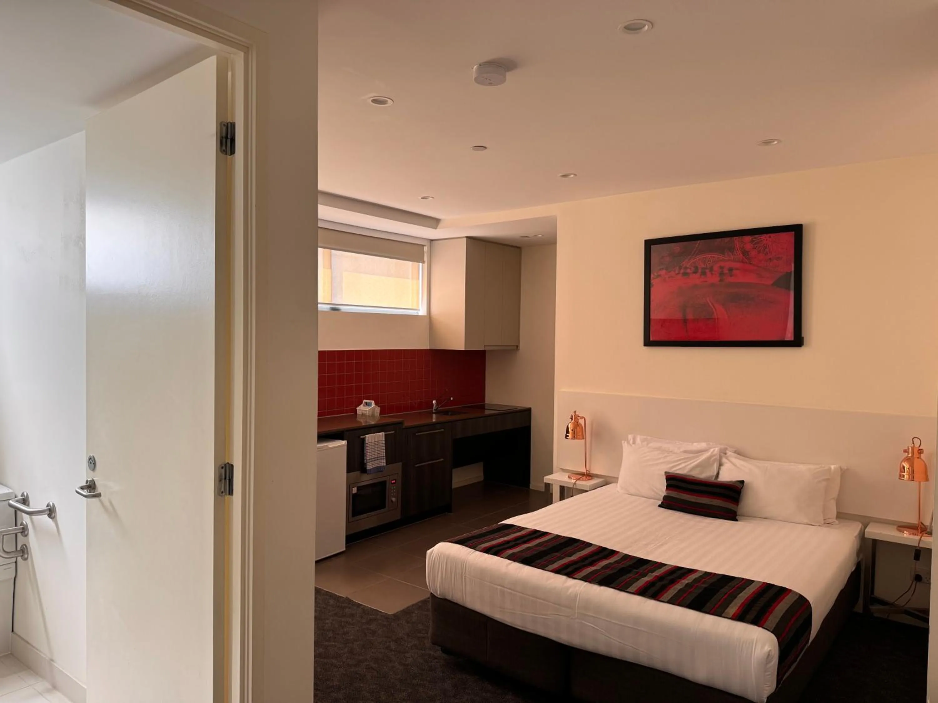 Bed in Comfort Apartments Box Hill