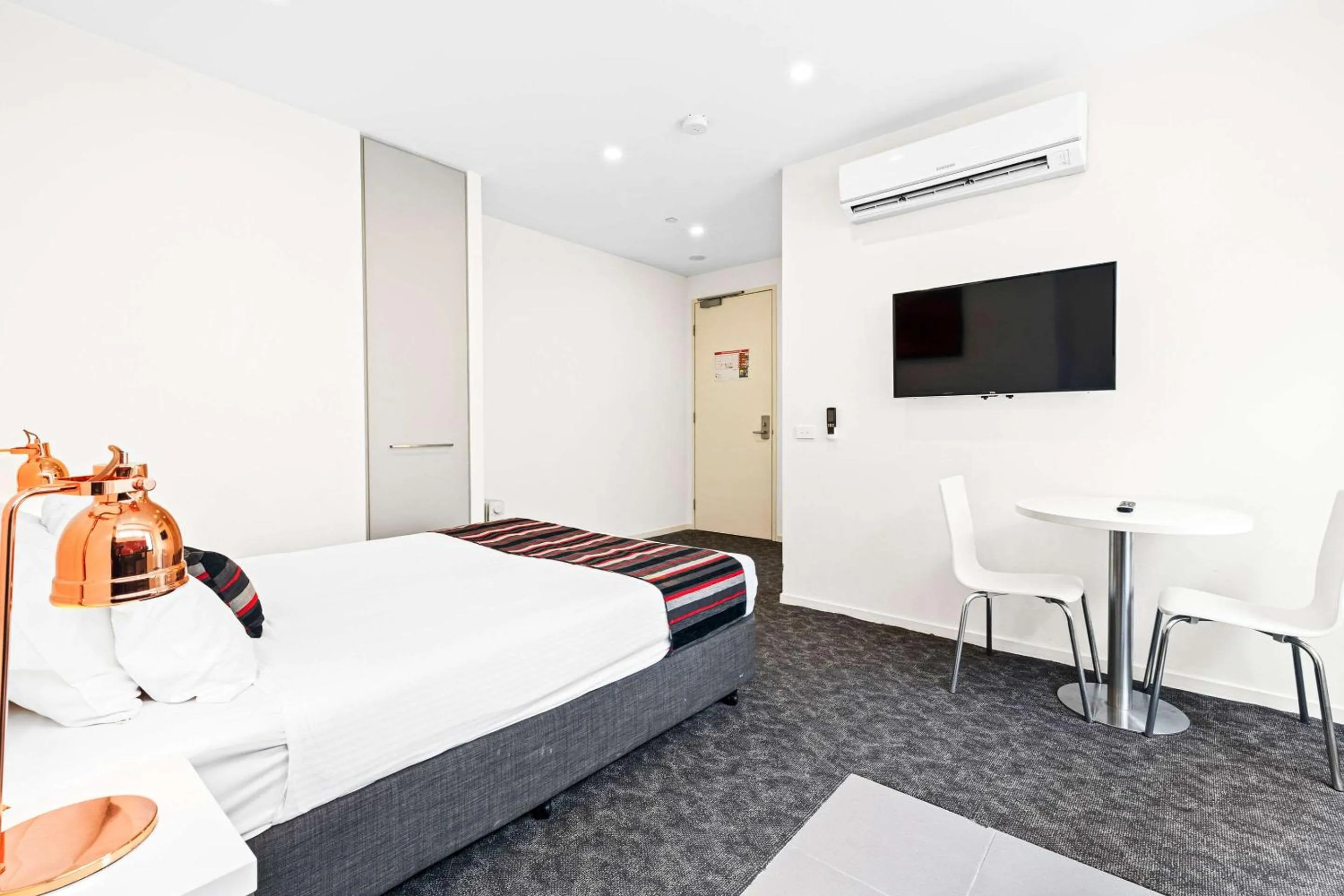 Bedroom, Bed in Comfort Apartments Box Hill