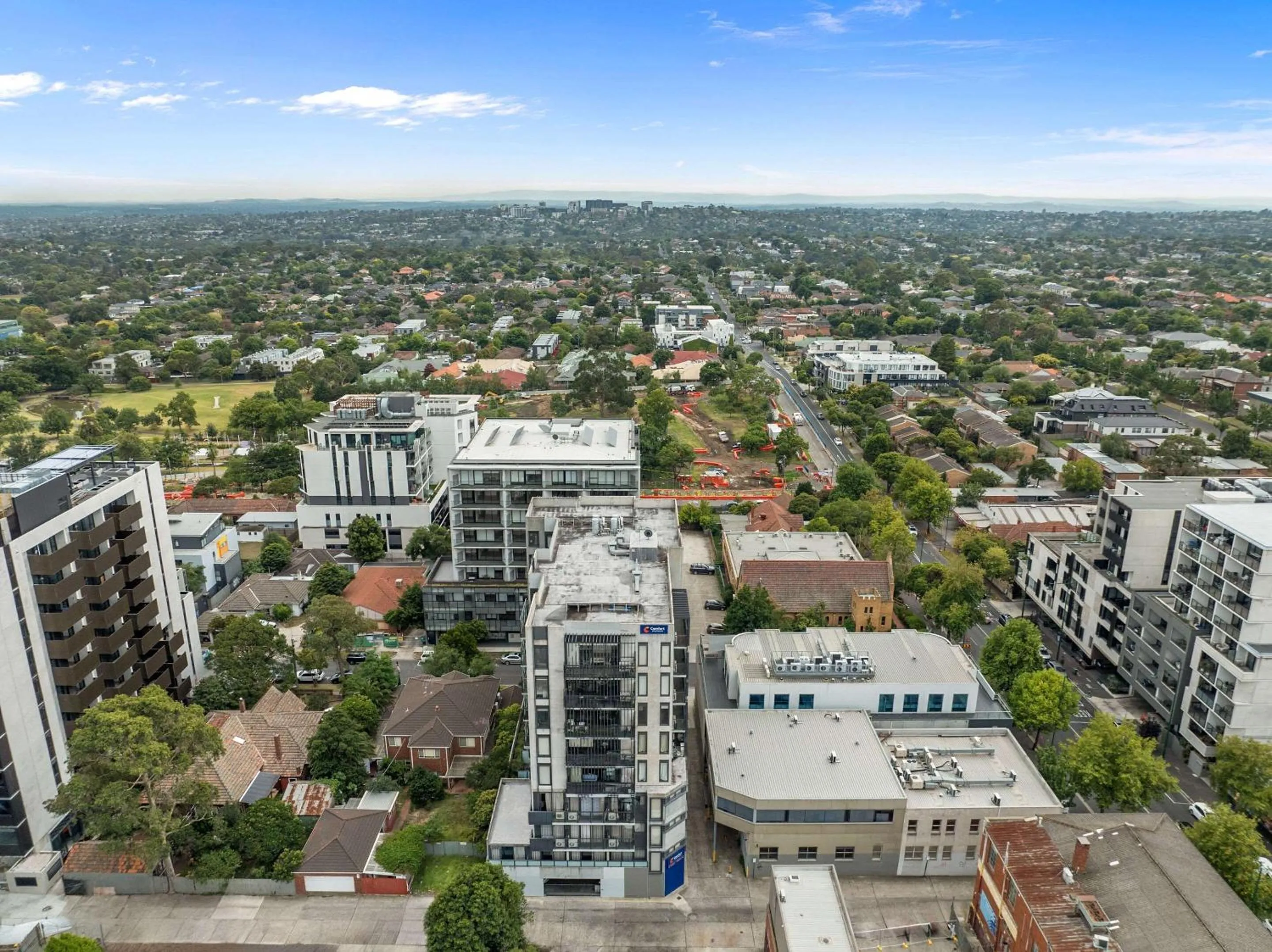 Property building in Comfort Apartments Box Hill