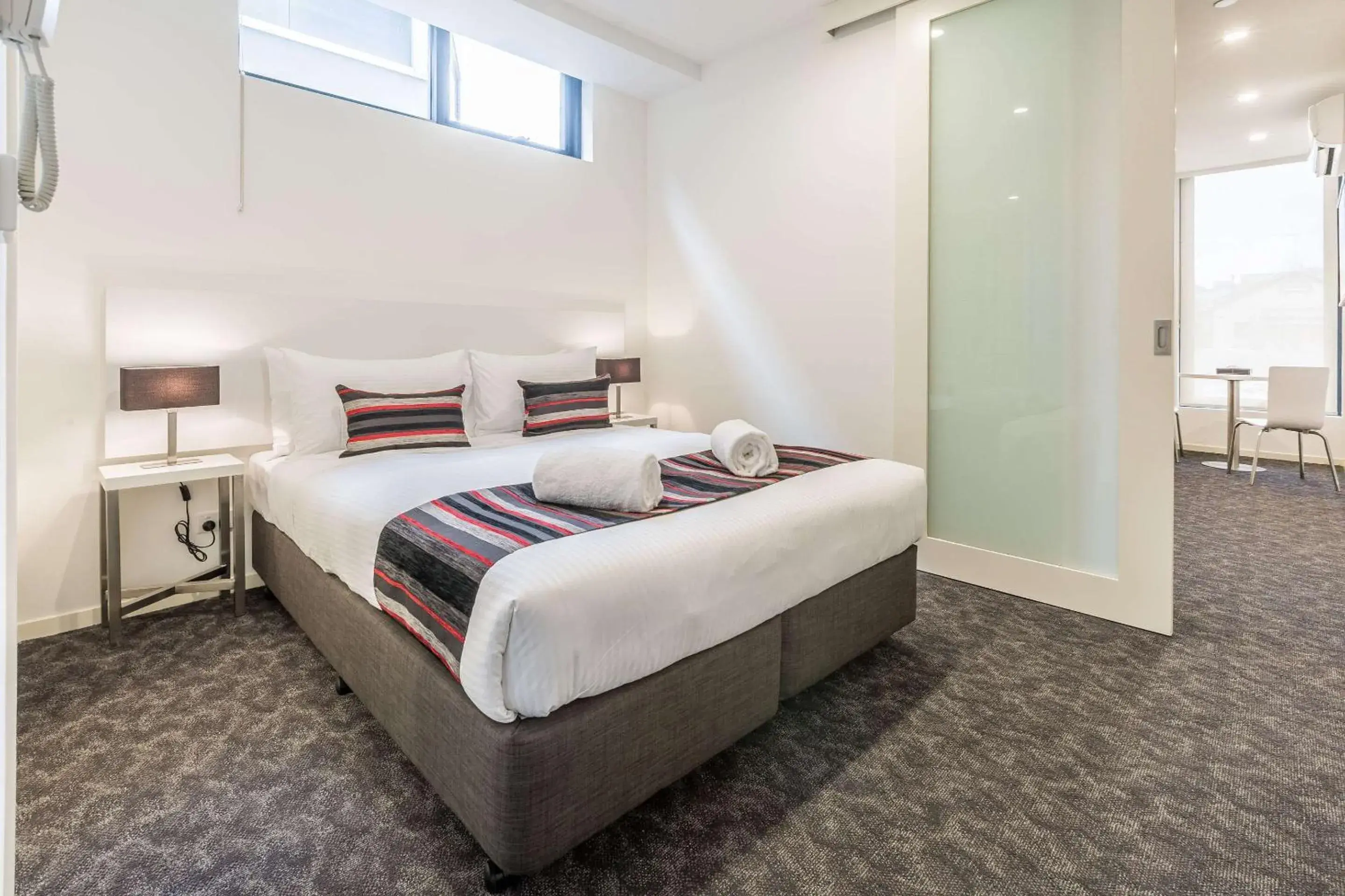 Bedroom, Bed in Comfort Apartments Box Hill Bedroom, Bed in Comfort Apartments Box Hill