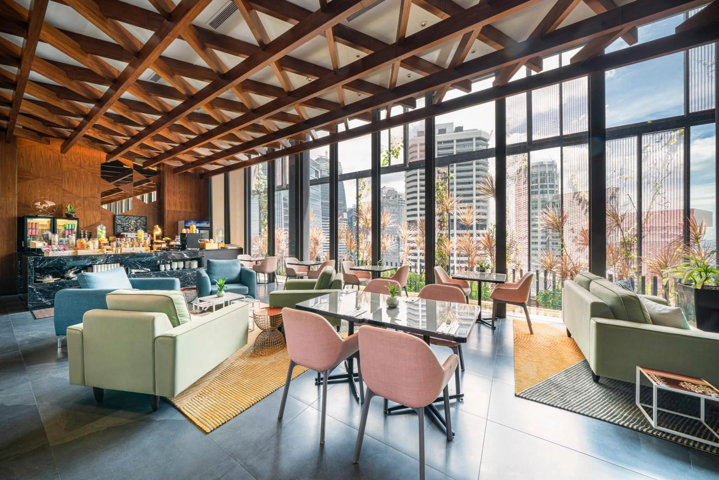 Lounge or bar in Oasia Hotel Downtown, Singapore by Far East Hospitality