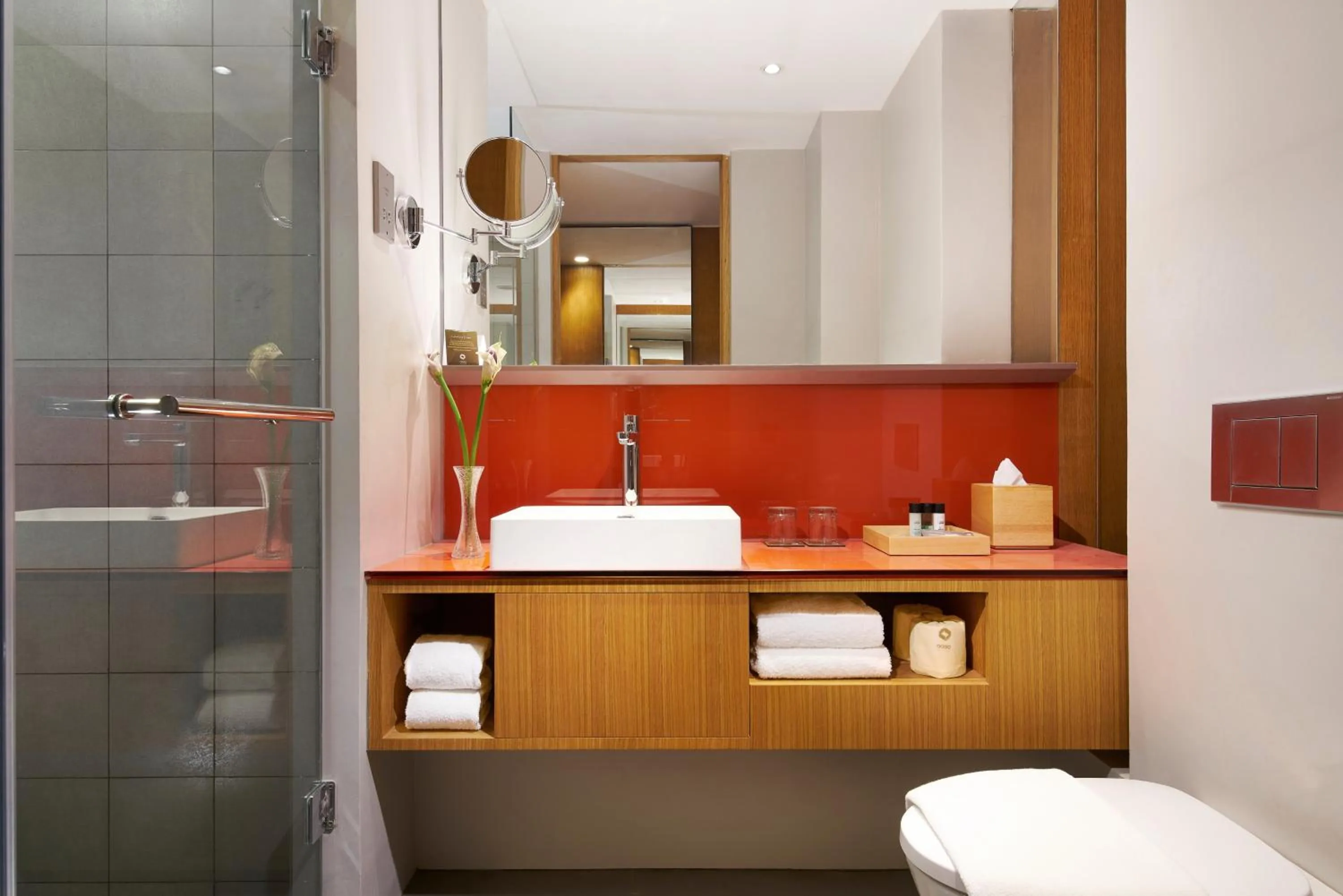 Bathroom in Oasia Hotel Downtown, Singapore by Far East Hospitality