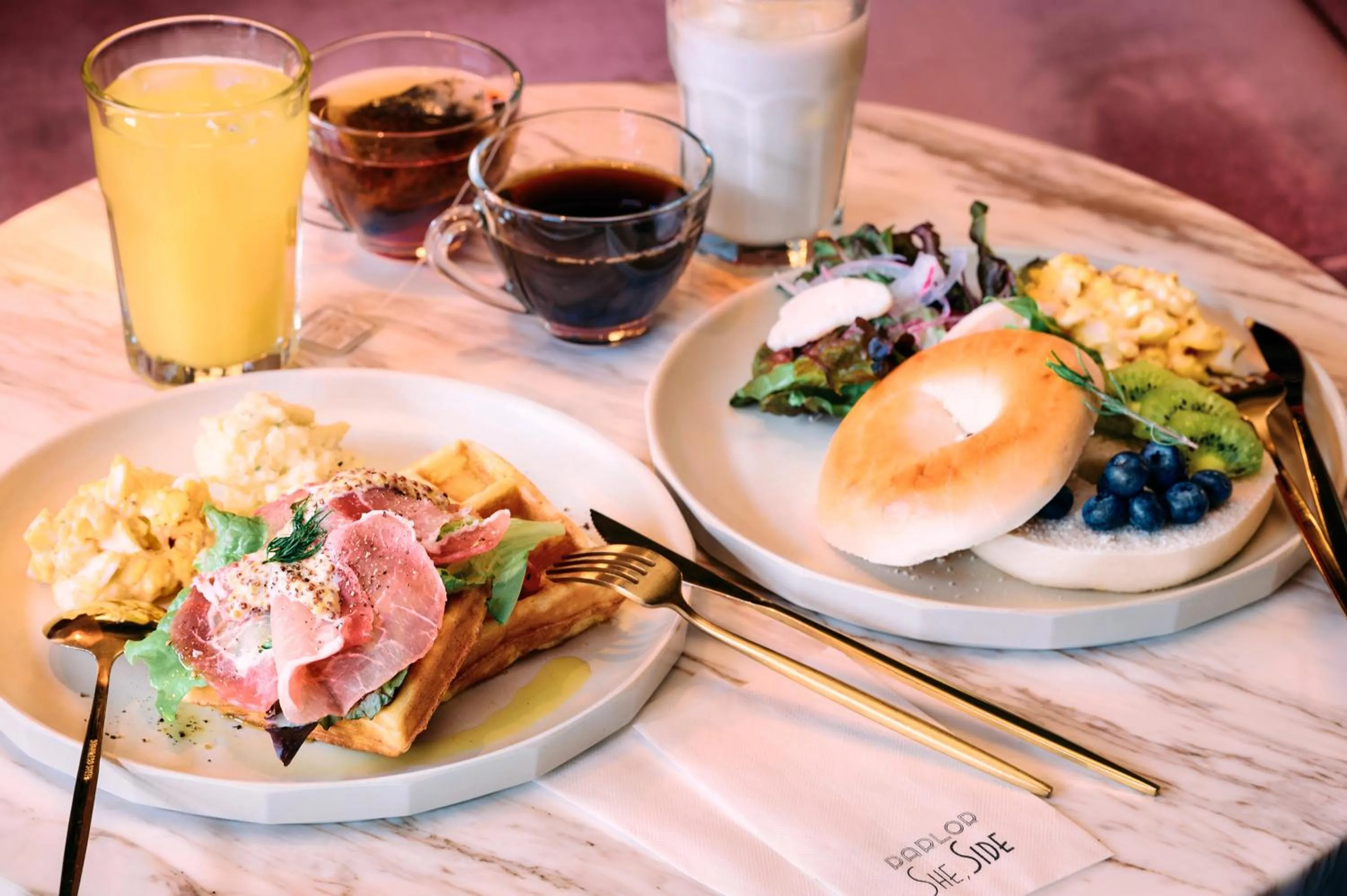 Food and drinks in Hotel She, Kyoto