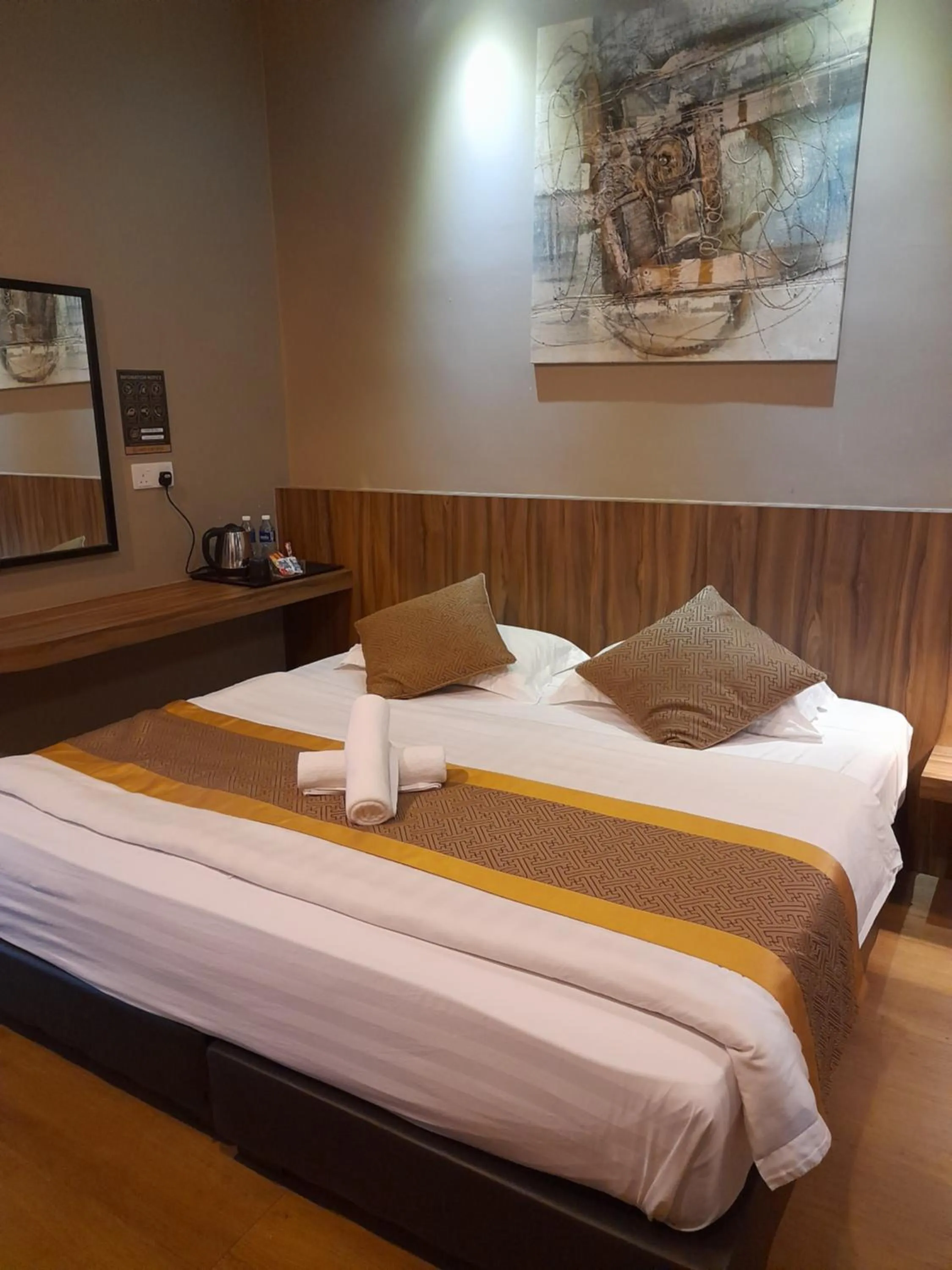 Bed in Talents Motor Park Hotel