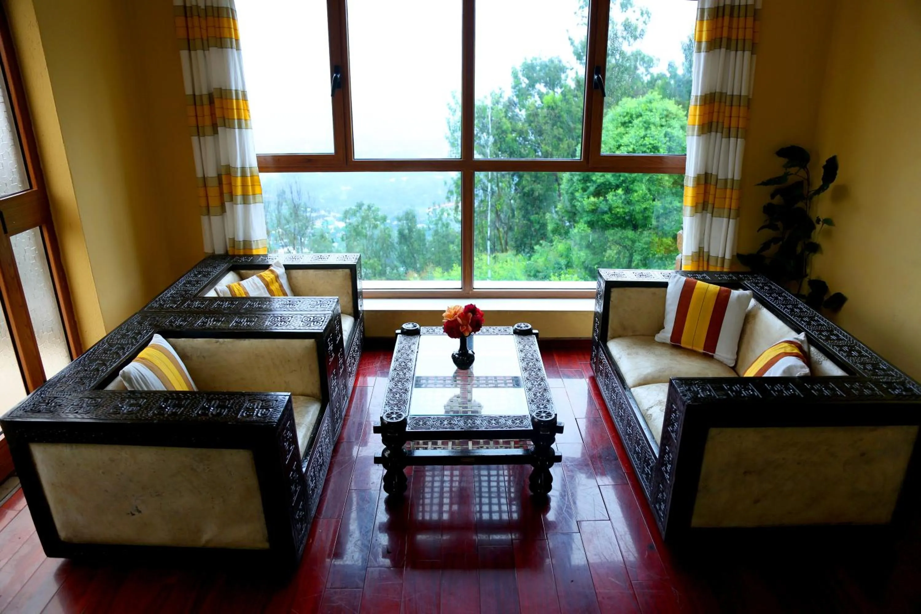 Seating area in Goha Hotel