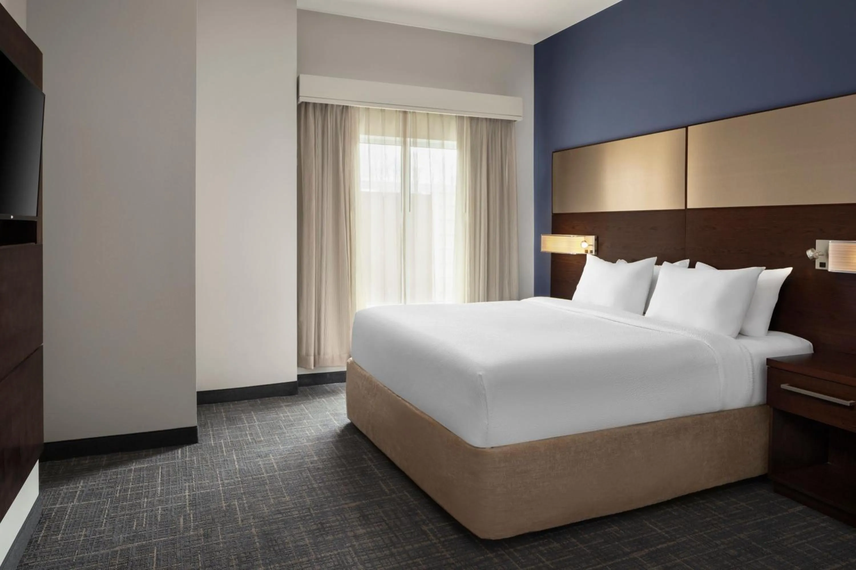 Bedroom, Bed in Residence Inn by Marriott Wheeling/St. Clairsville