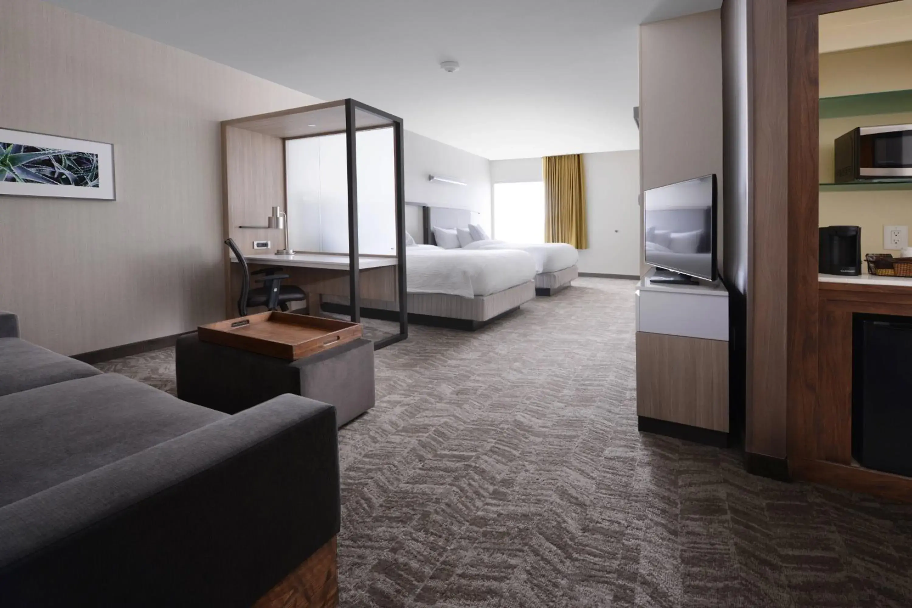 Studio with Two Queen Beds, Sofa Bed and Trundle Bed - Hearing Accessible in SpringHill Suites by Marriott San Antonio Northwest at The RIM Studio with Two Queen Beds, Sofa Bed and Trundle Bed - Hearing Accessible in SpringHill Suites by Marriott San Antonio Northwest at The RIM