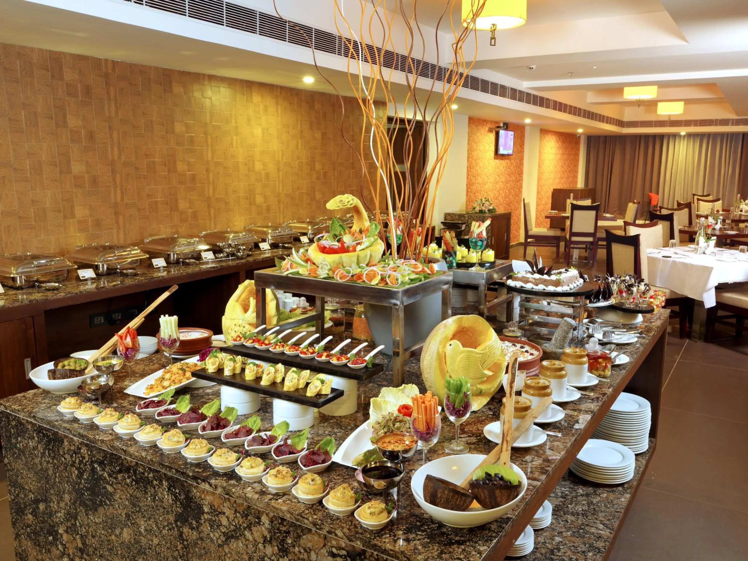 Buffet breakfast in Dimora Hotel Thiruvananthapuram