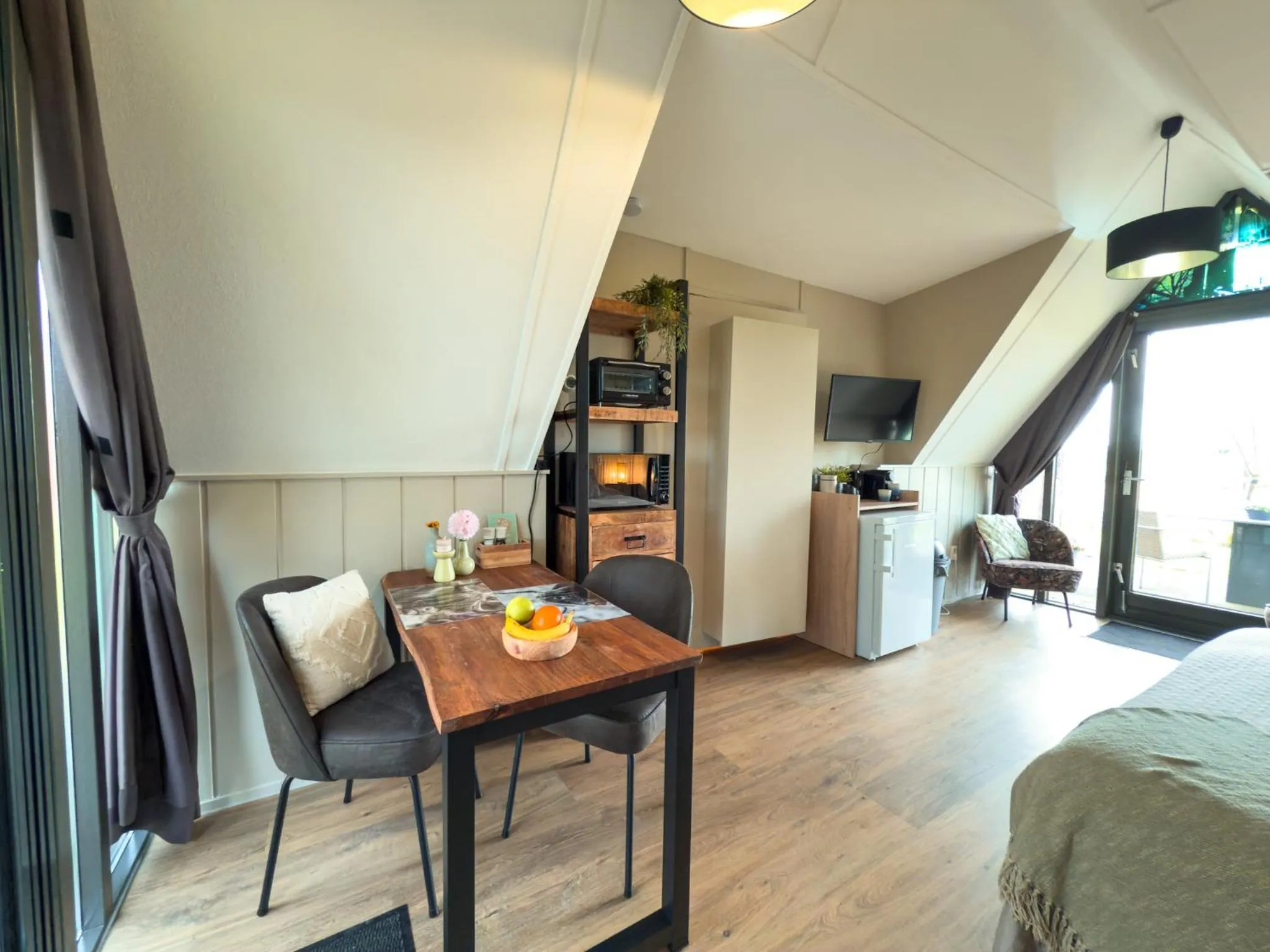 Bed in Hotelhuisjes Medemblik