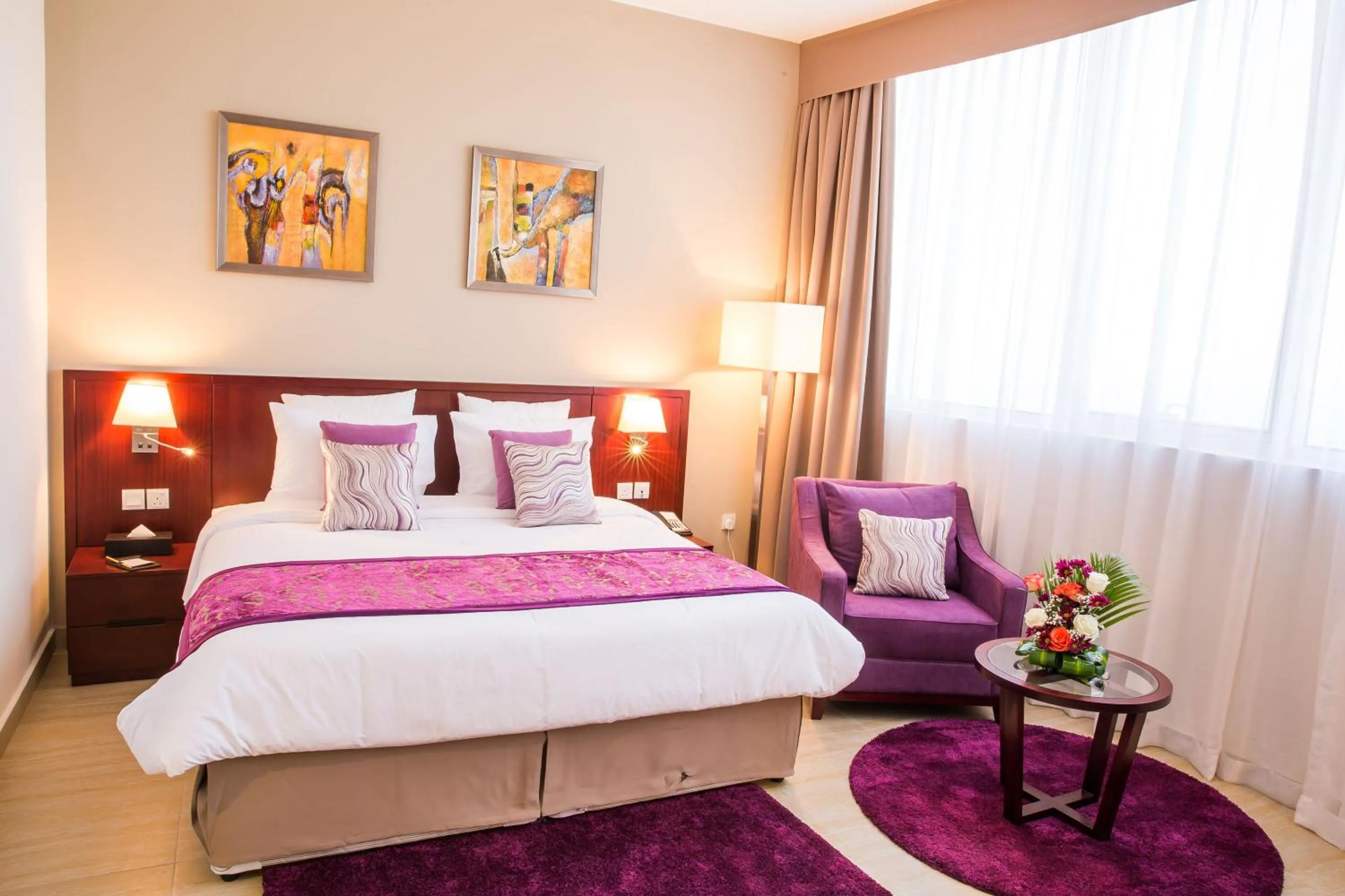 Bed in V Hotel Fujairah