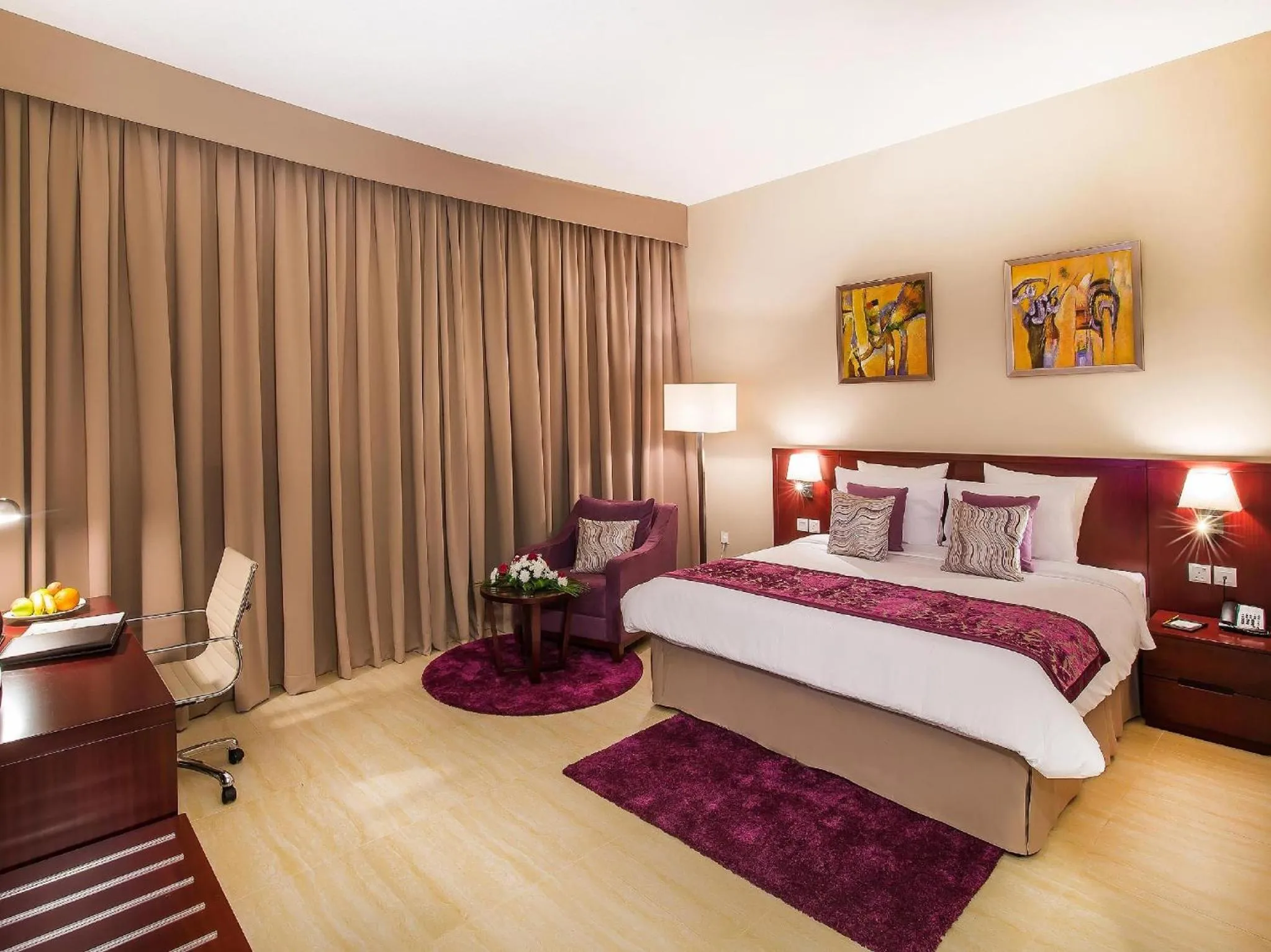 Bed in V Hotel Fujairah