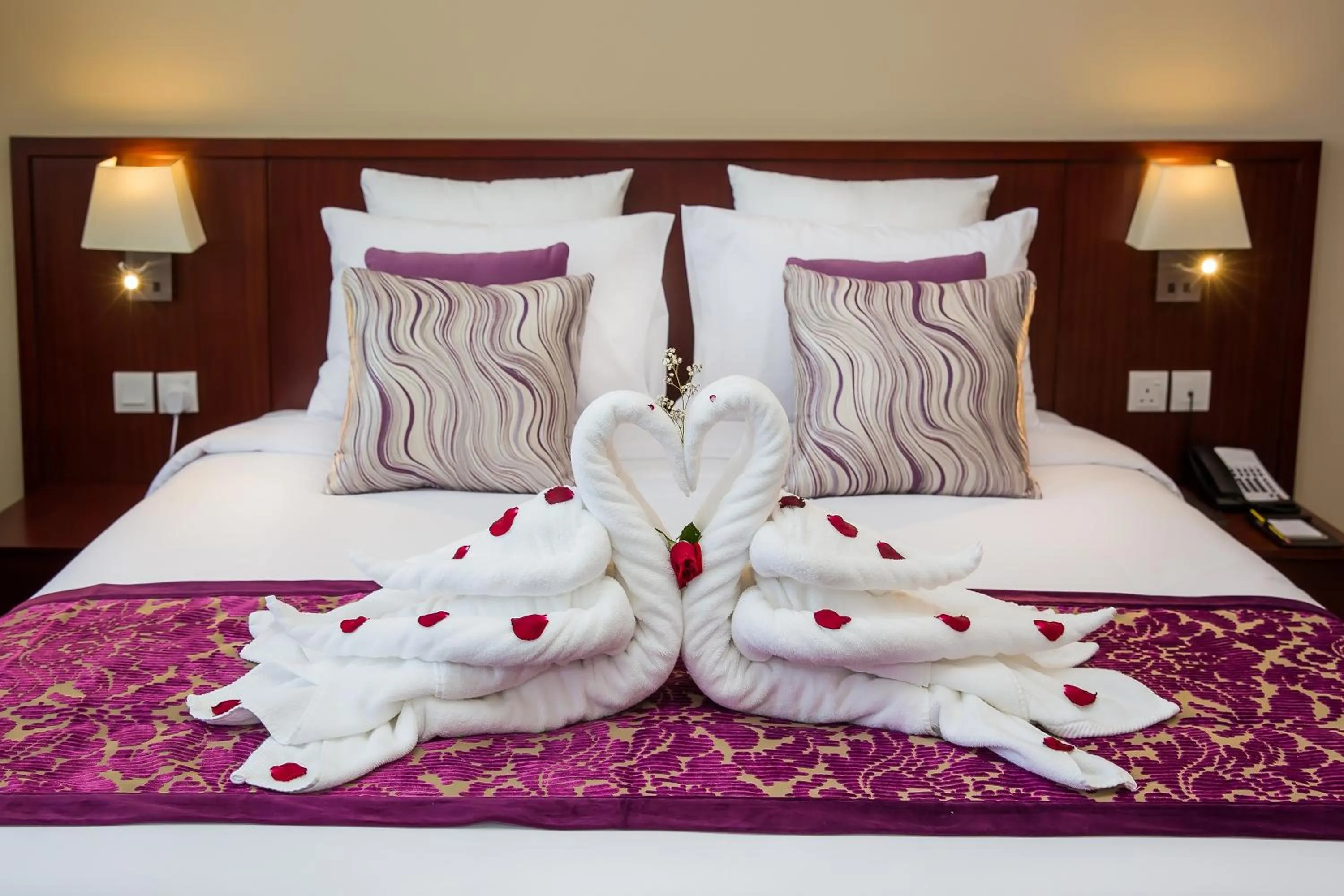 Bed in V Hotel Fujairah