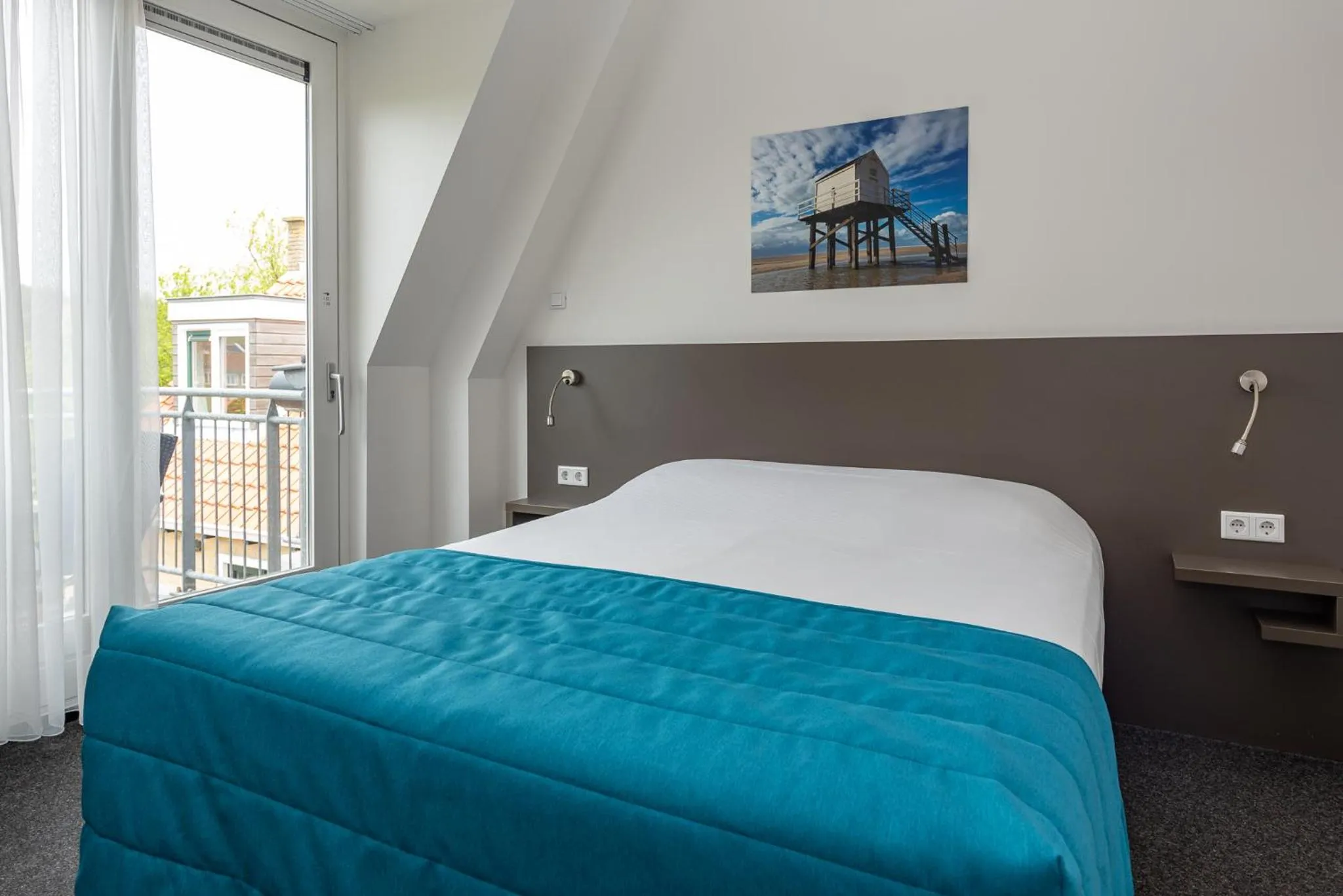 View (from property/room), Bed in Hotelletje de Veerman