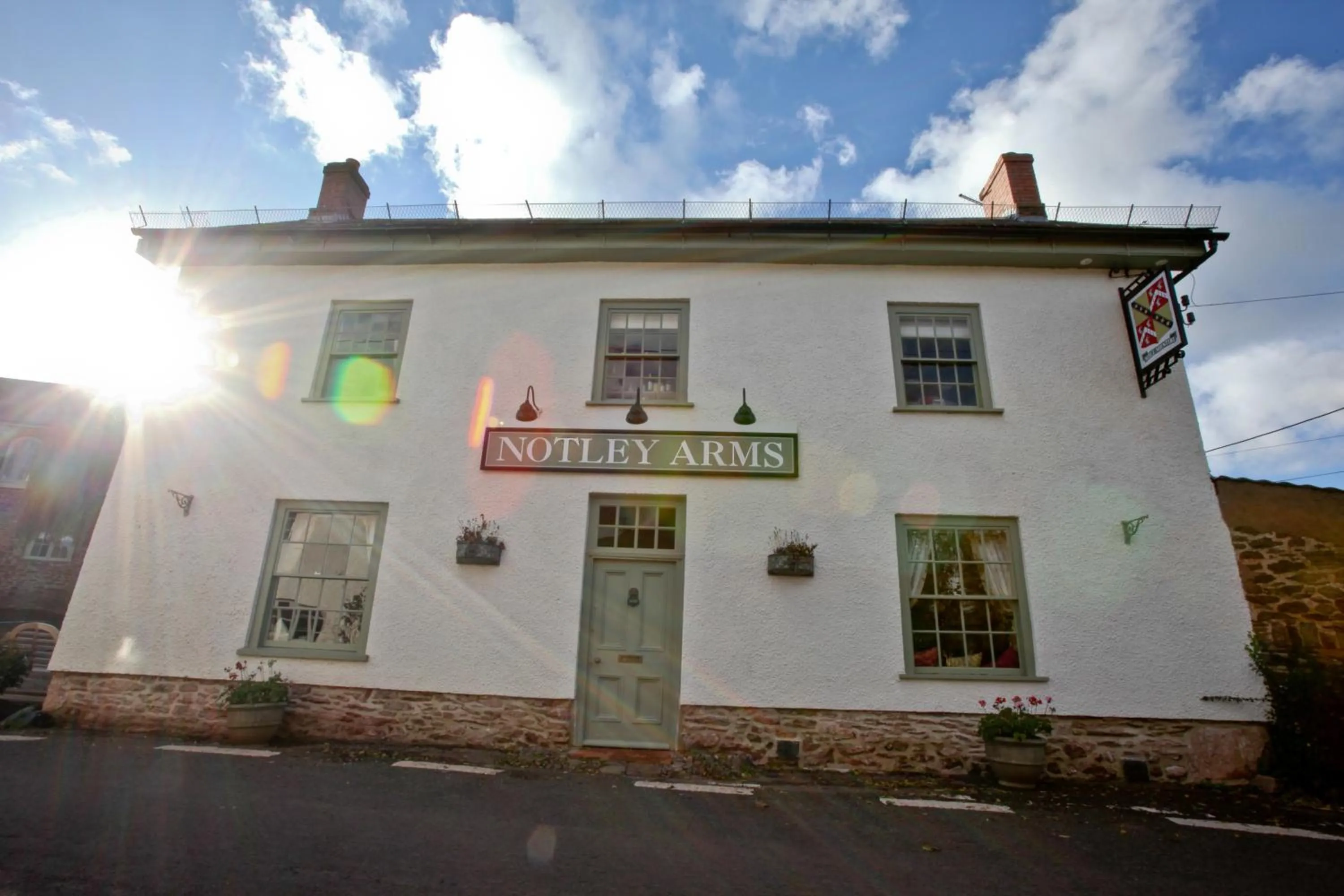 Street view in Notley Arms Inn Exmoor National Park