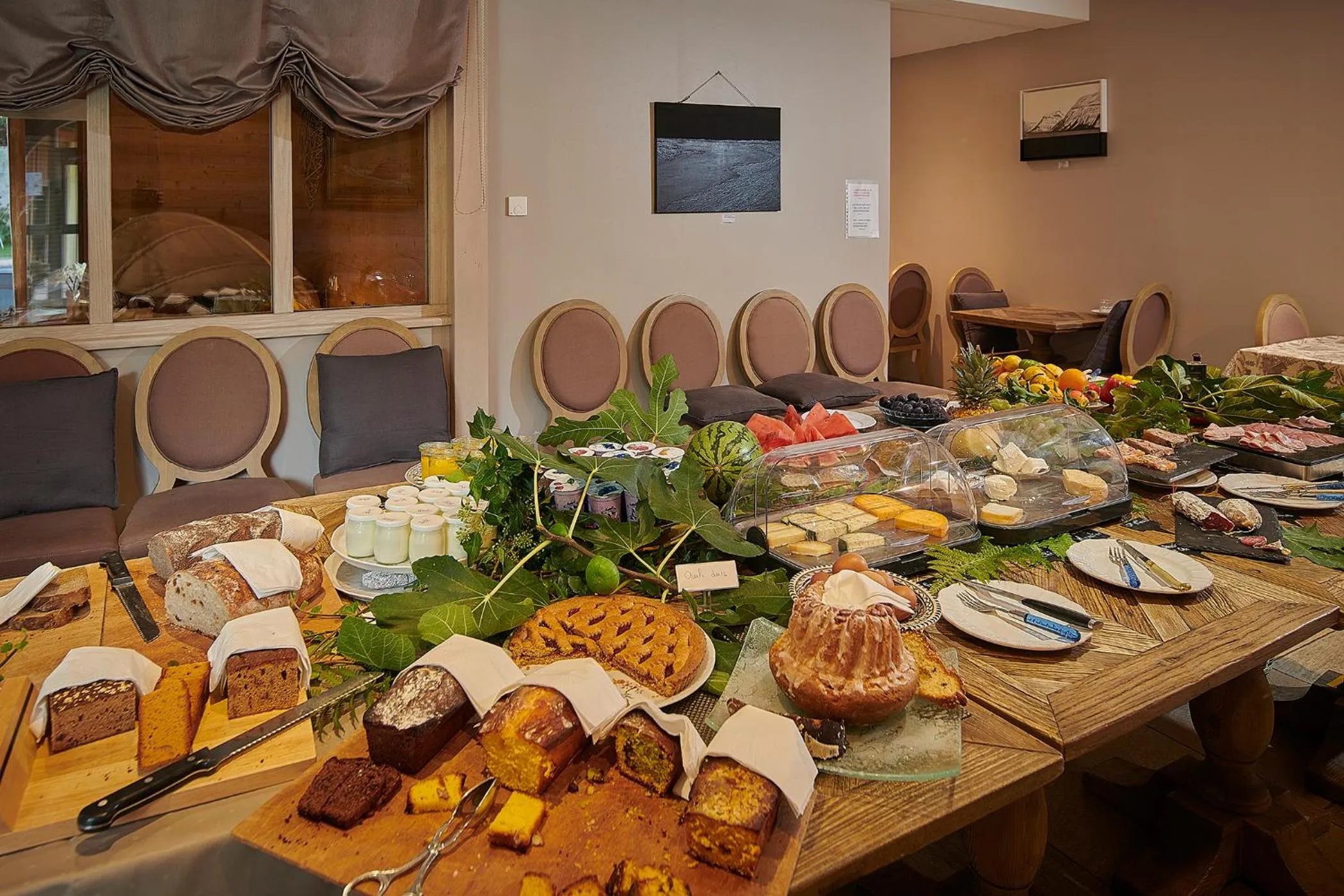 Breakfast in Pêche de Vigne & Spa