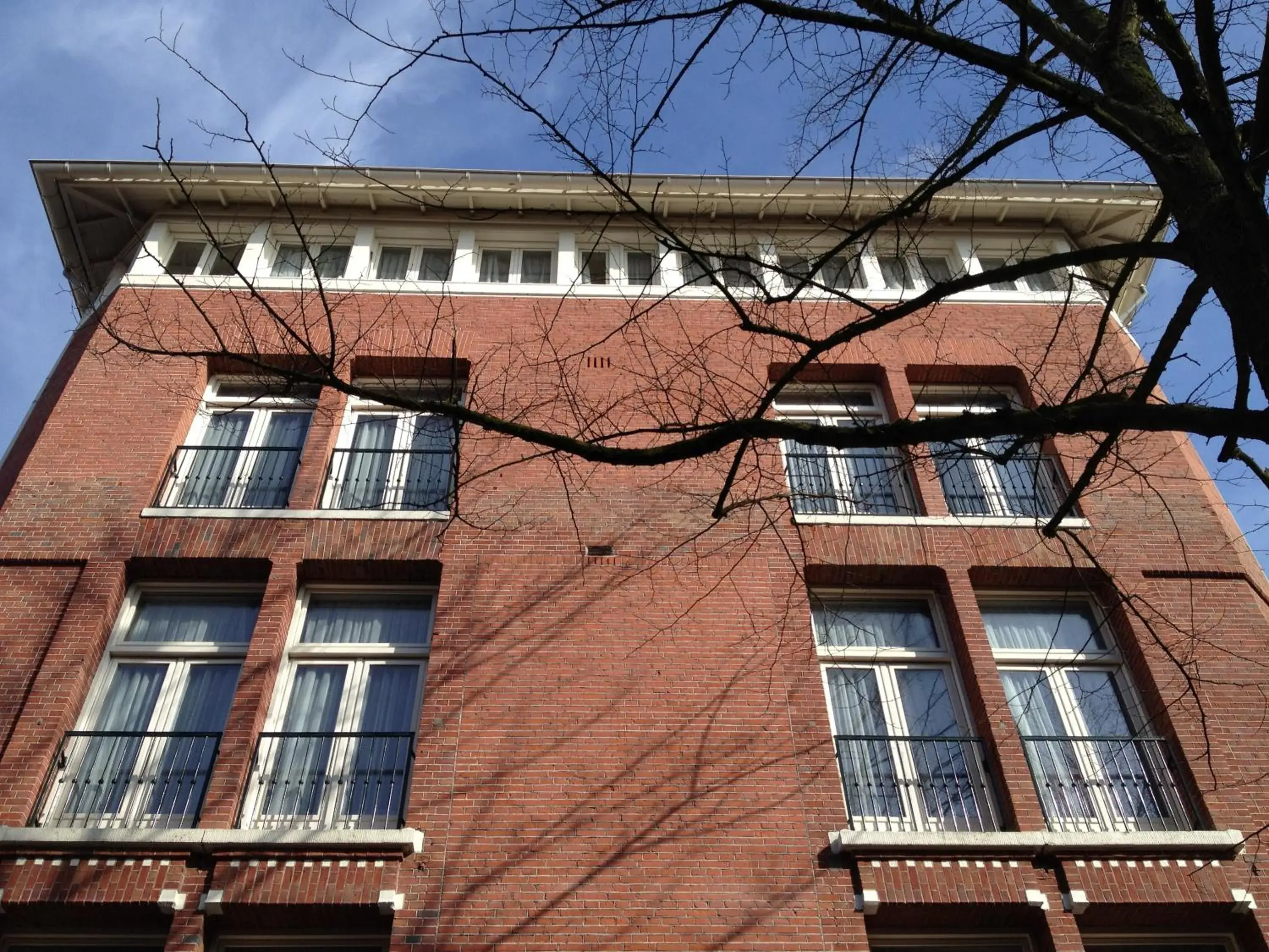 Facade/entrance in Dutch Design Hotel Vondelpark Facade/entrance in Dutch Design Hotel Vondelpark