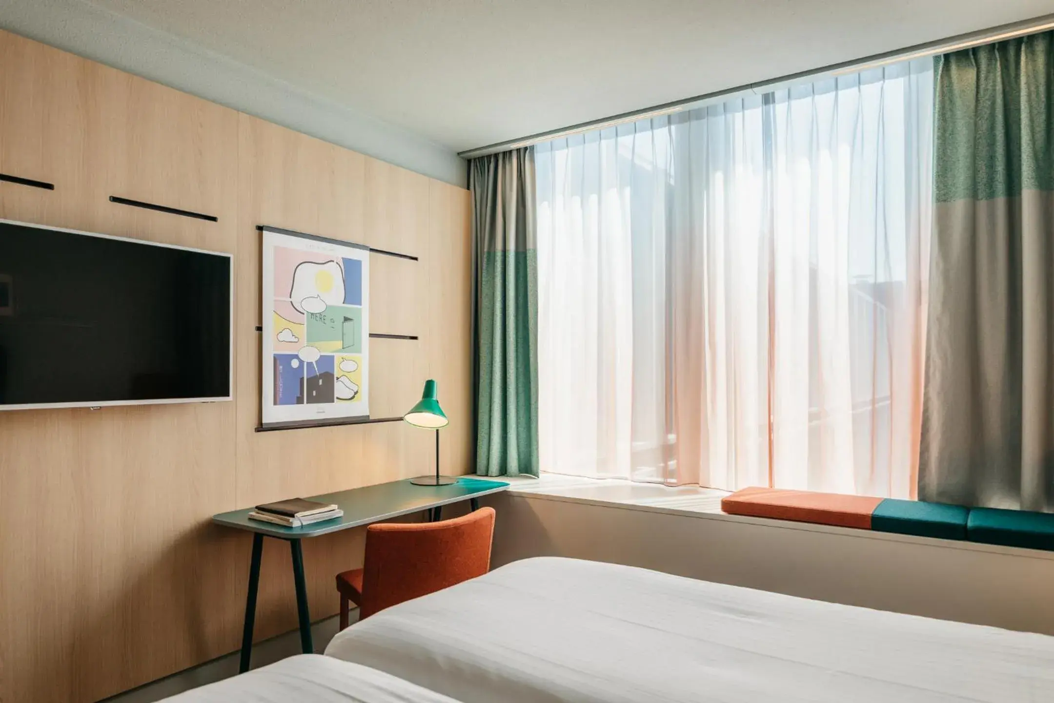 Bed in Hotel Casa Amsterdam Bed in Hotel Casa Amsterdam