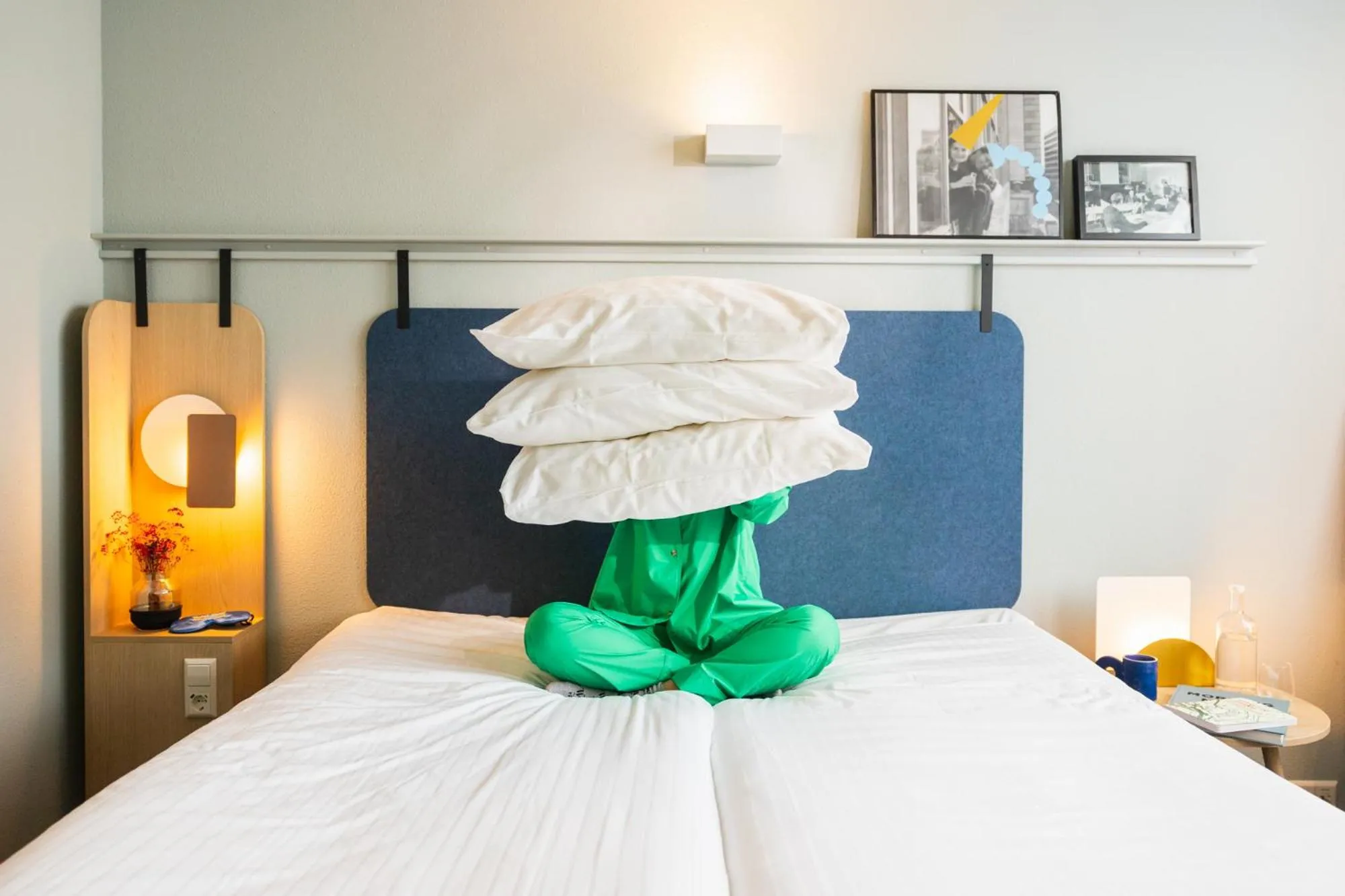 Bed in Hotel Casa Amsterdam