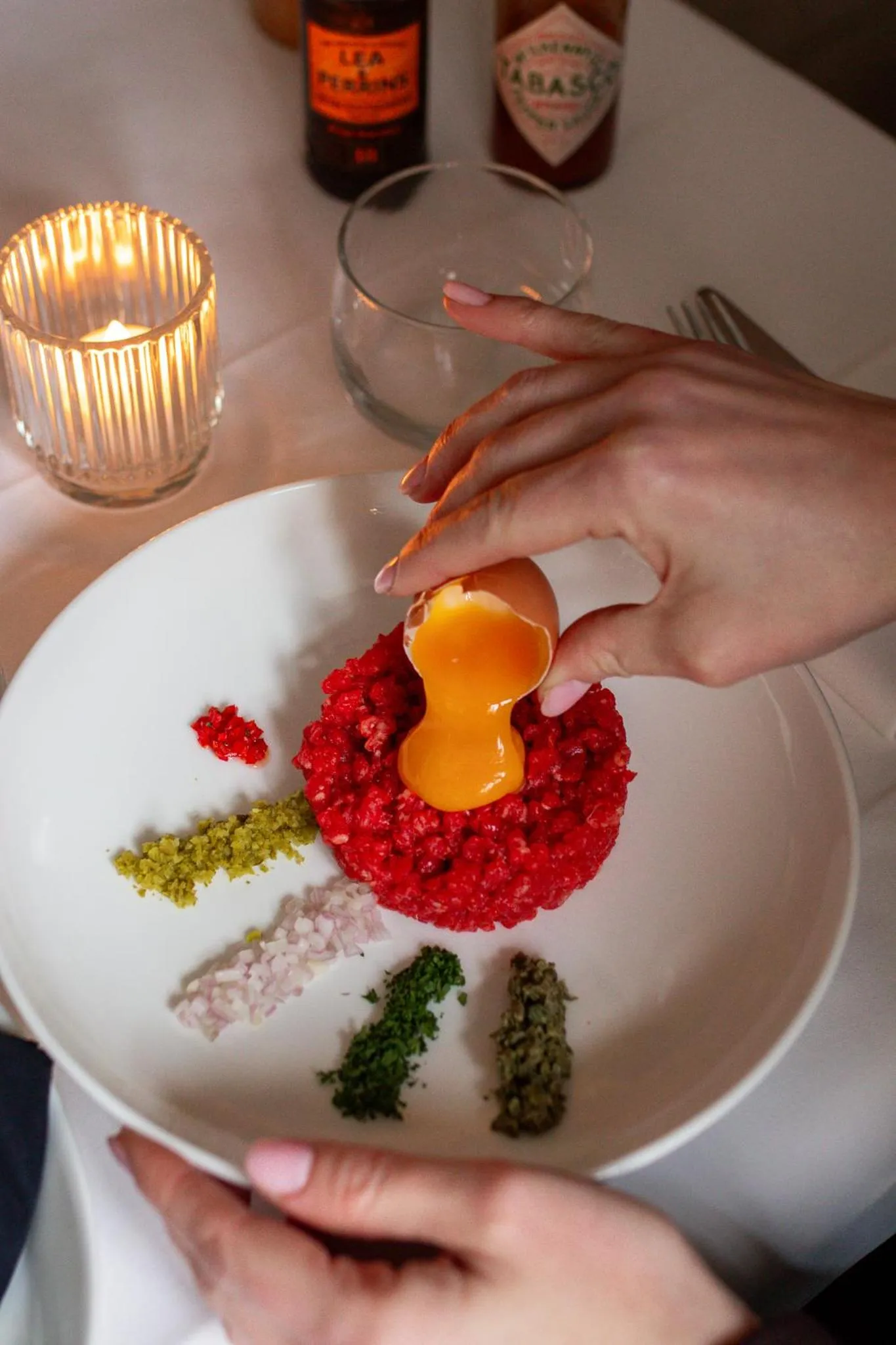 Food and drinks in Le Virage bistro en hotel