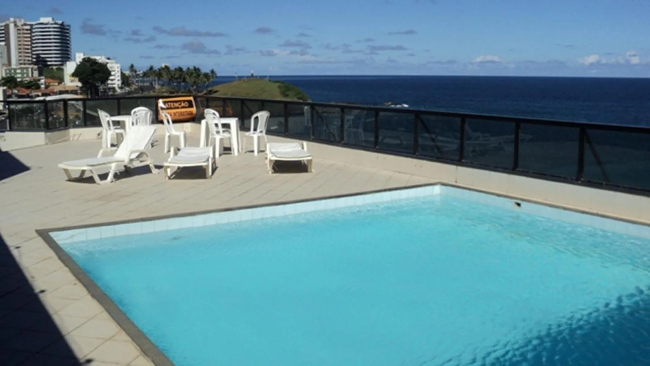 Balcony/Terrace in Studio na praia da Barra