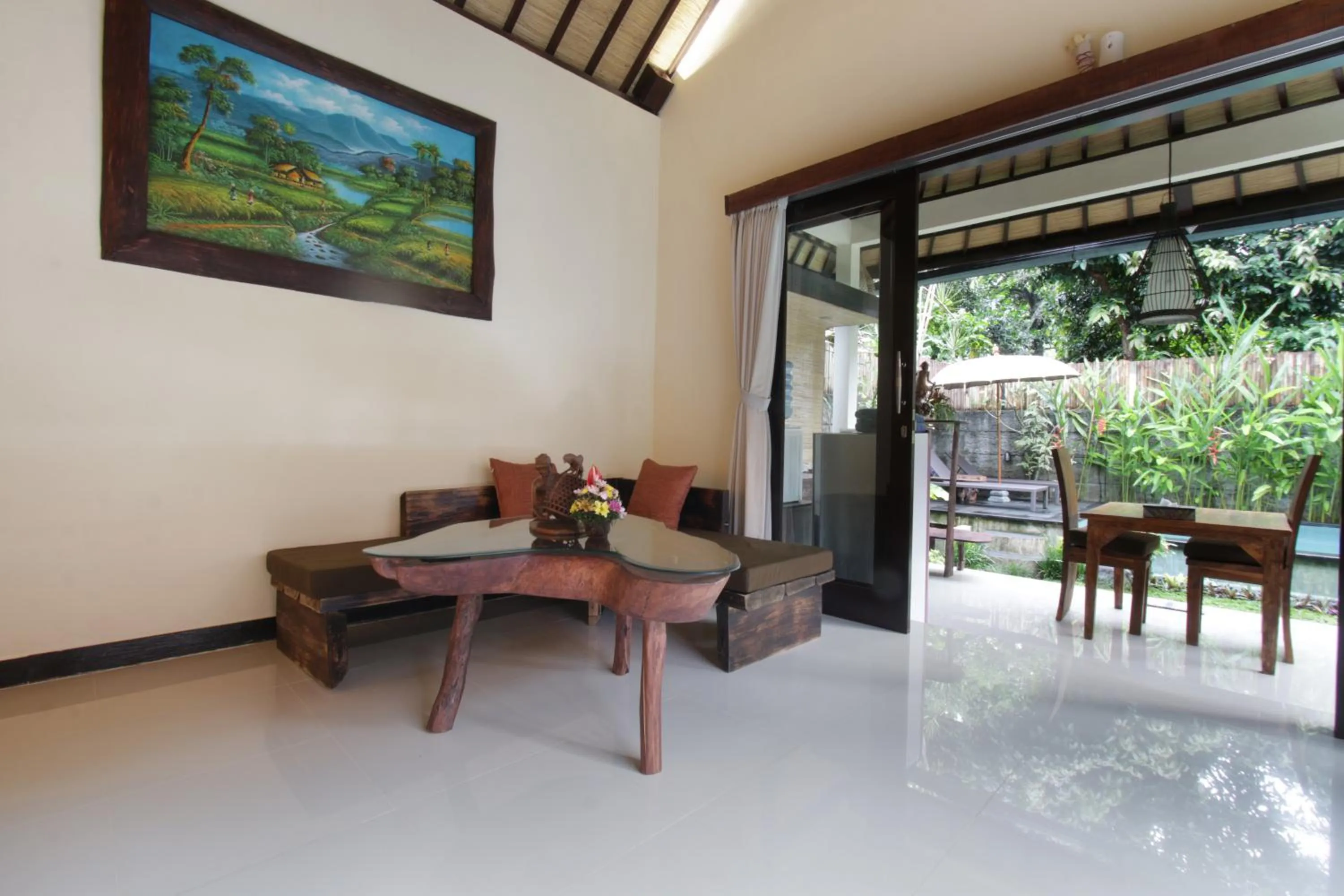 Living room in The Forest Villa Ubud
