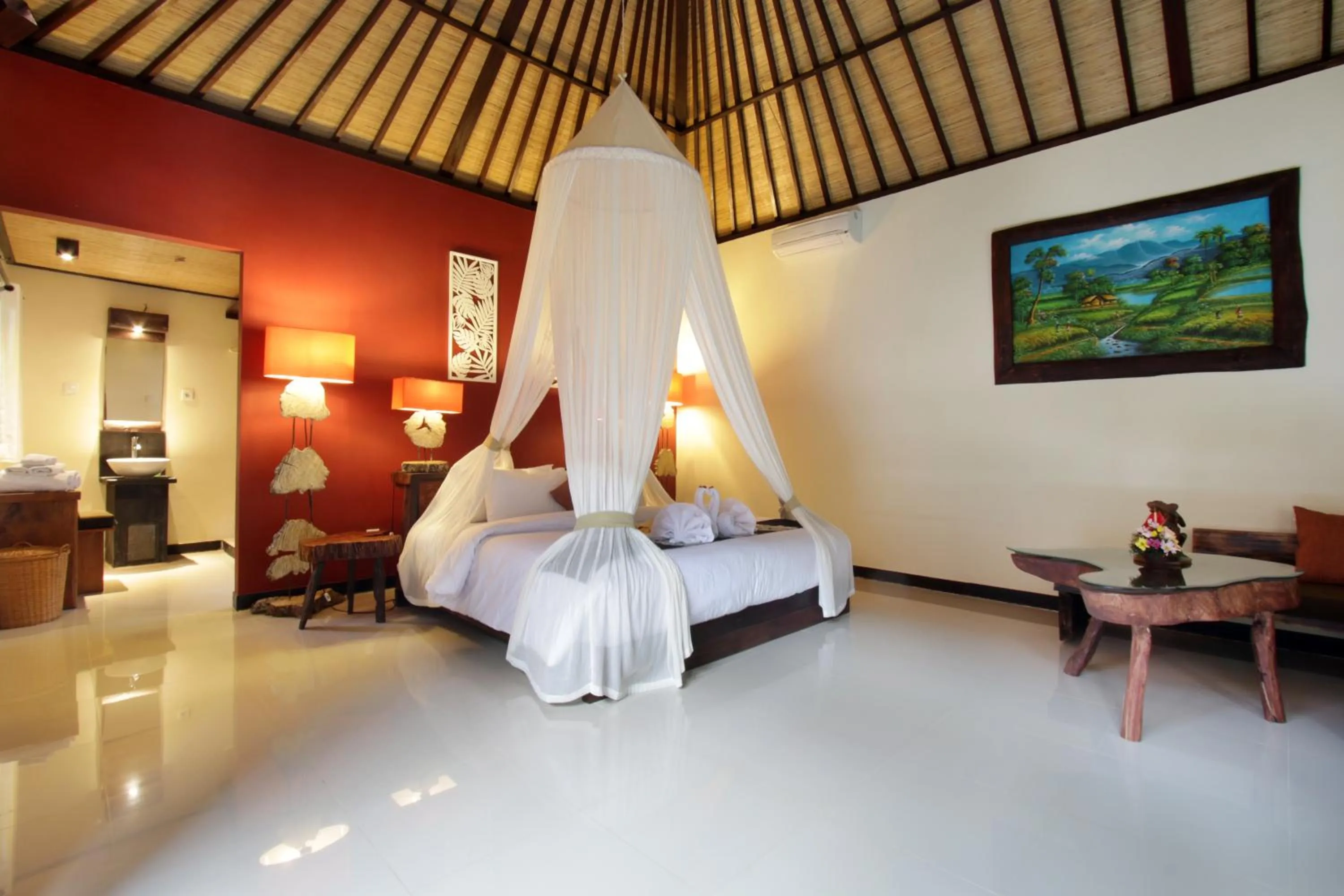 Bedroom, Bed in The Forest Villa Ubud