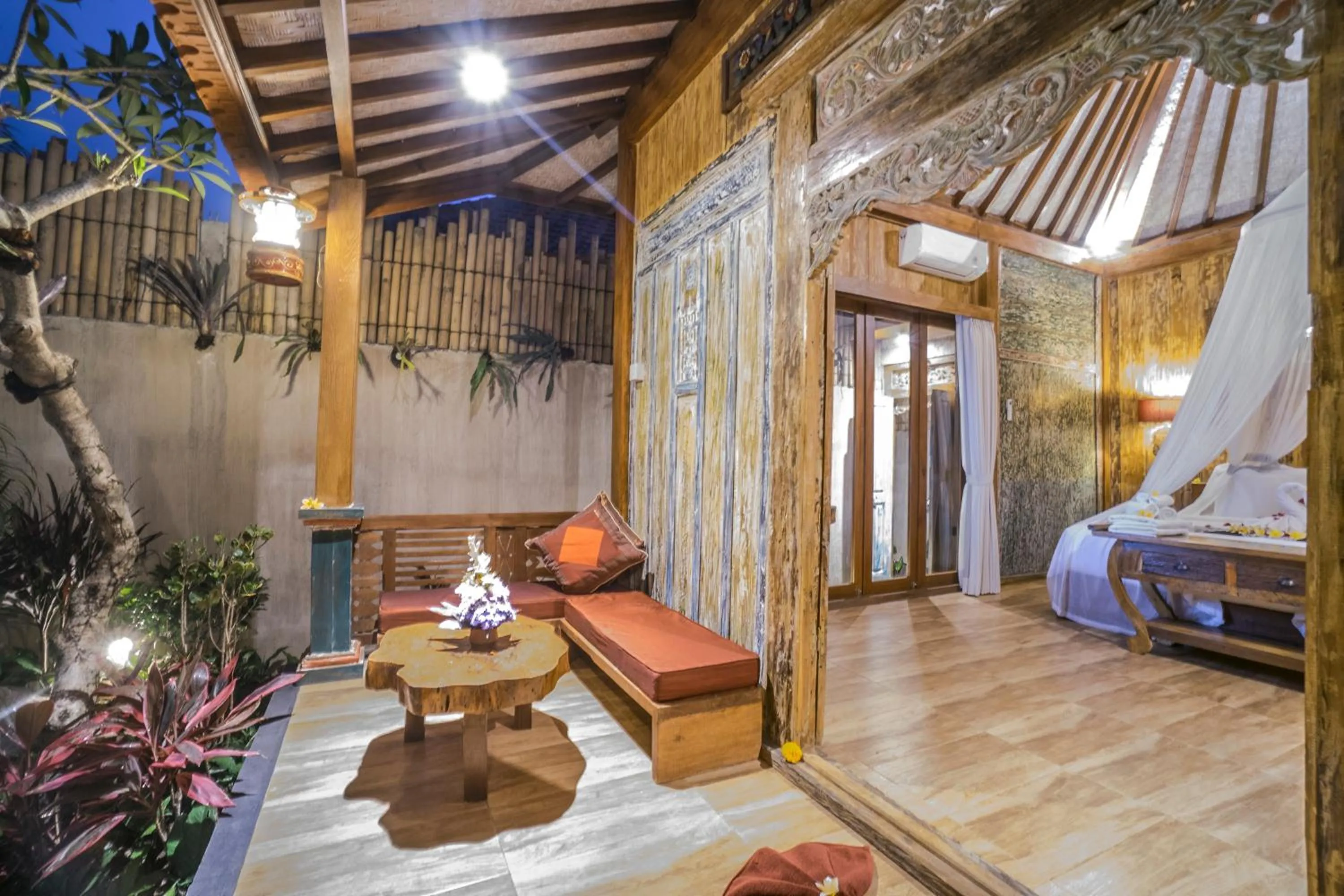 Balcony/Terrace, Bed in The Forest Villa Ubud