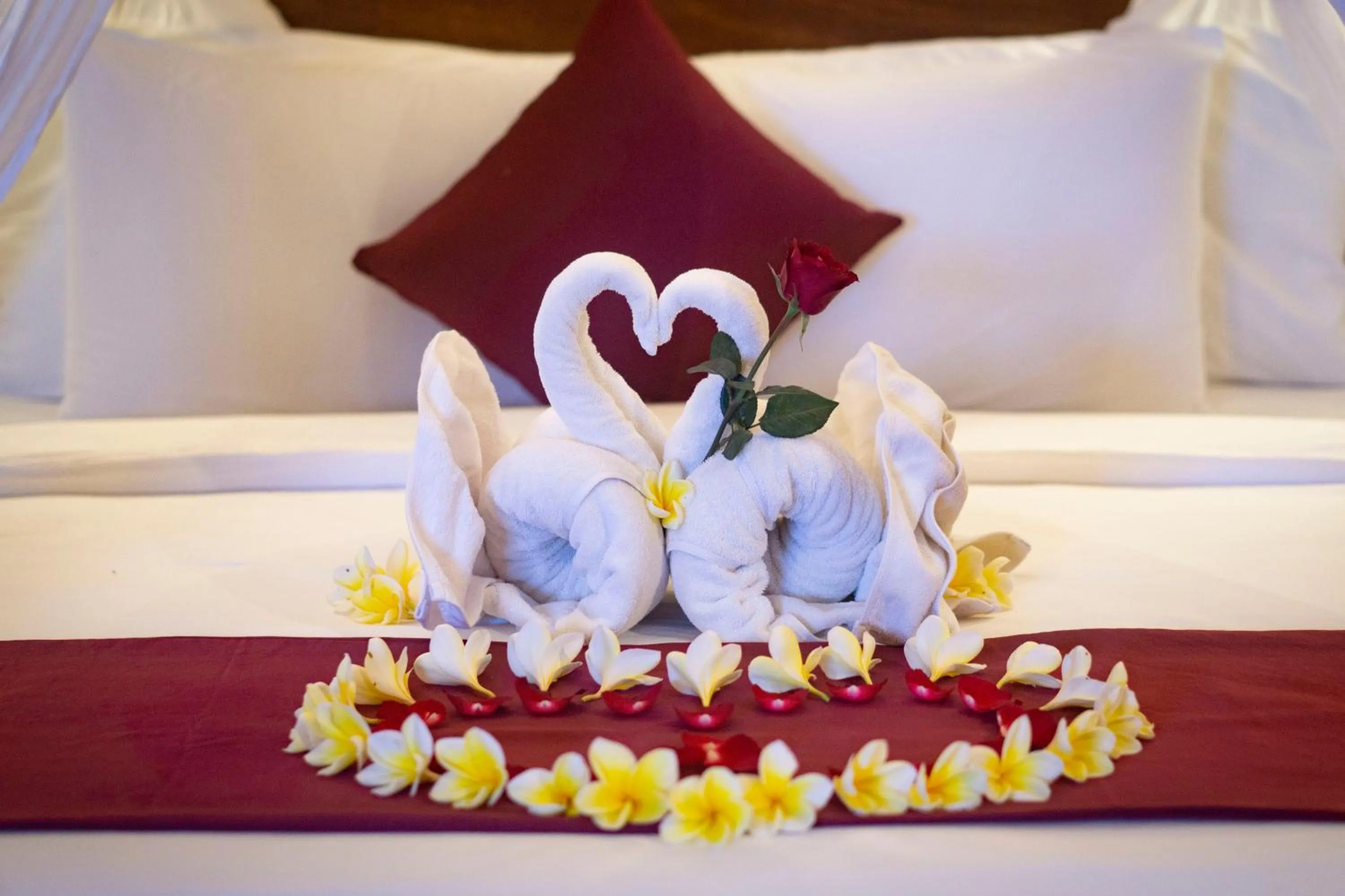 Bed in The Forest Villa Ubud