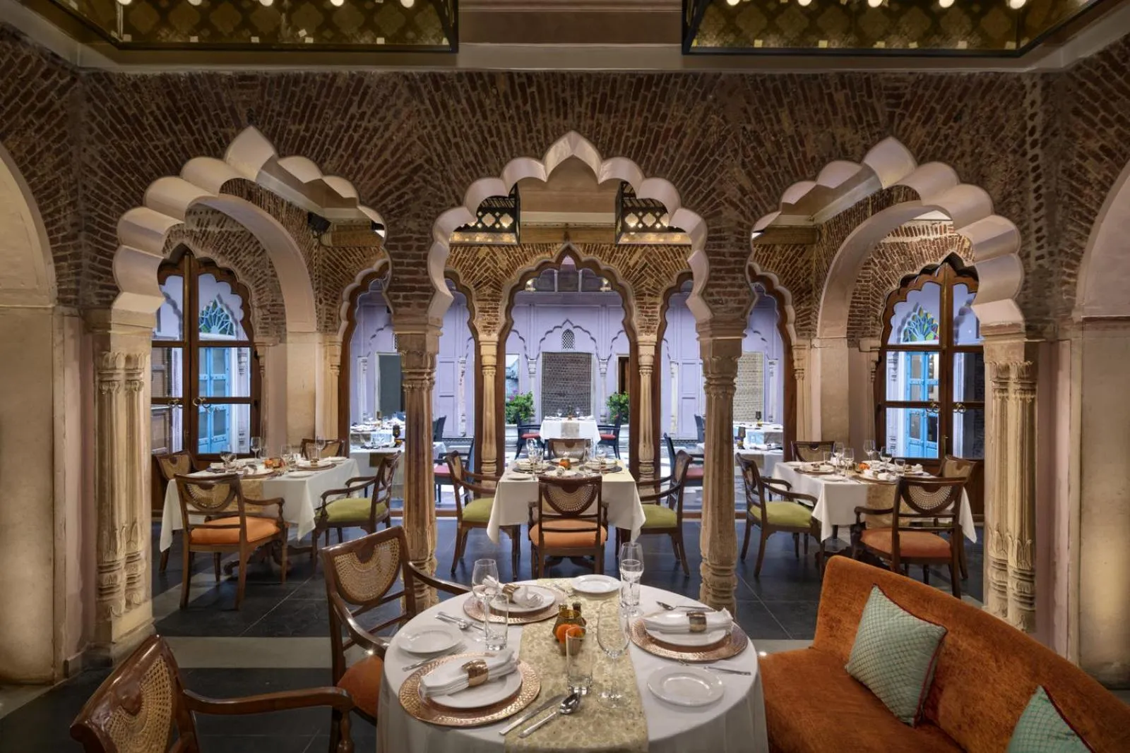 Restaurant/places to eat in Haveli Dharampura & Golden Haveli- UNESCO awarded Boutique Heritage Hotel