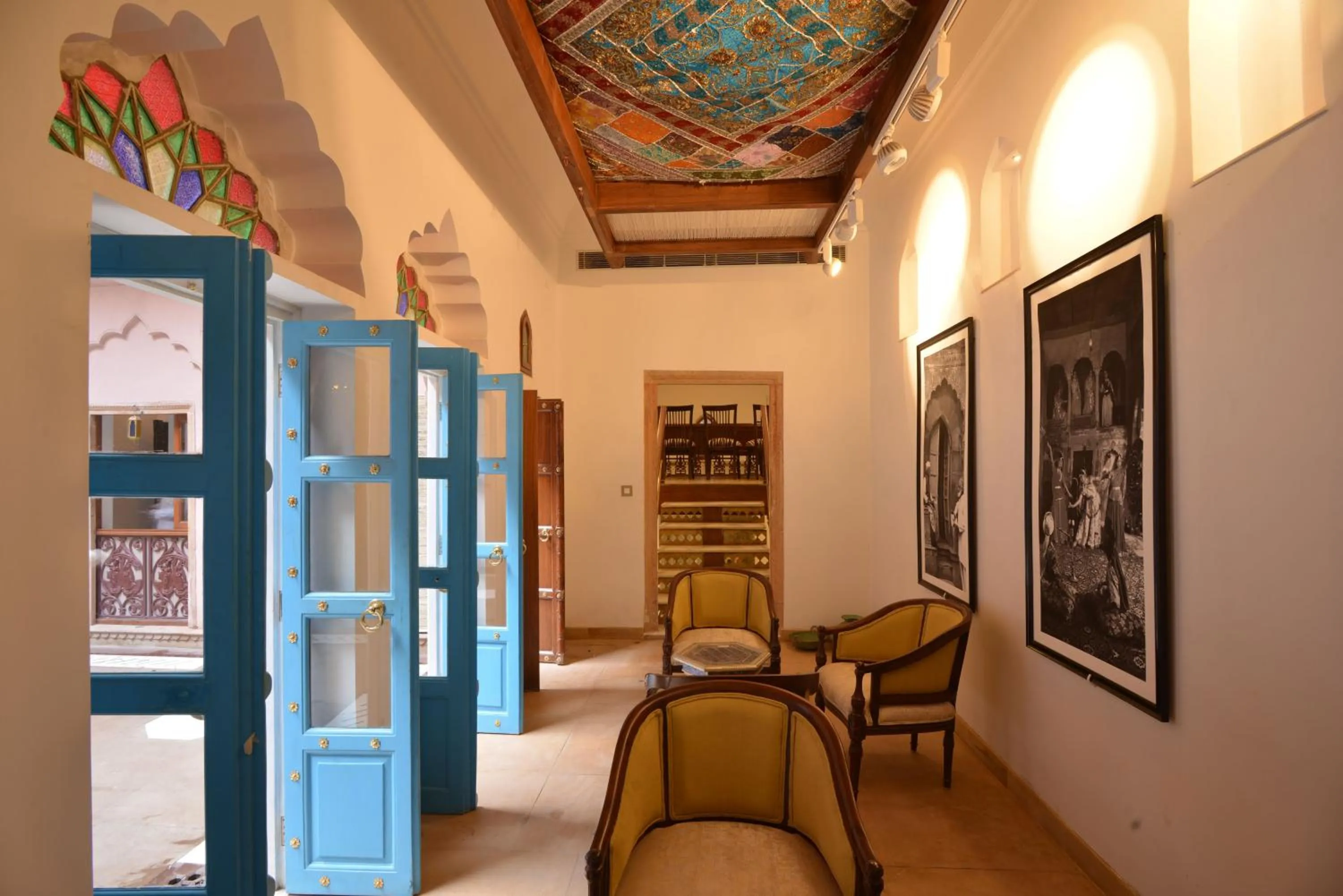 Patio in Haveli Dharampura & Golden Haveli- UNESCO awarded Boutique Heritage Hotel