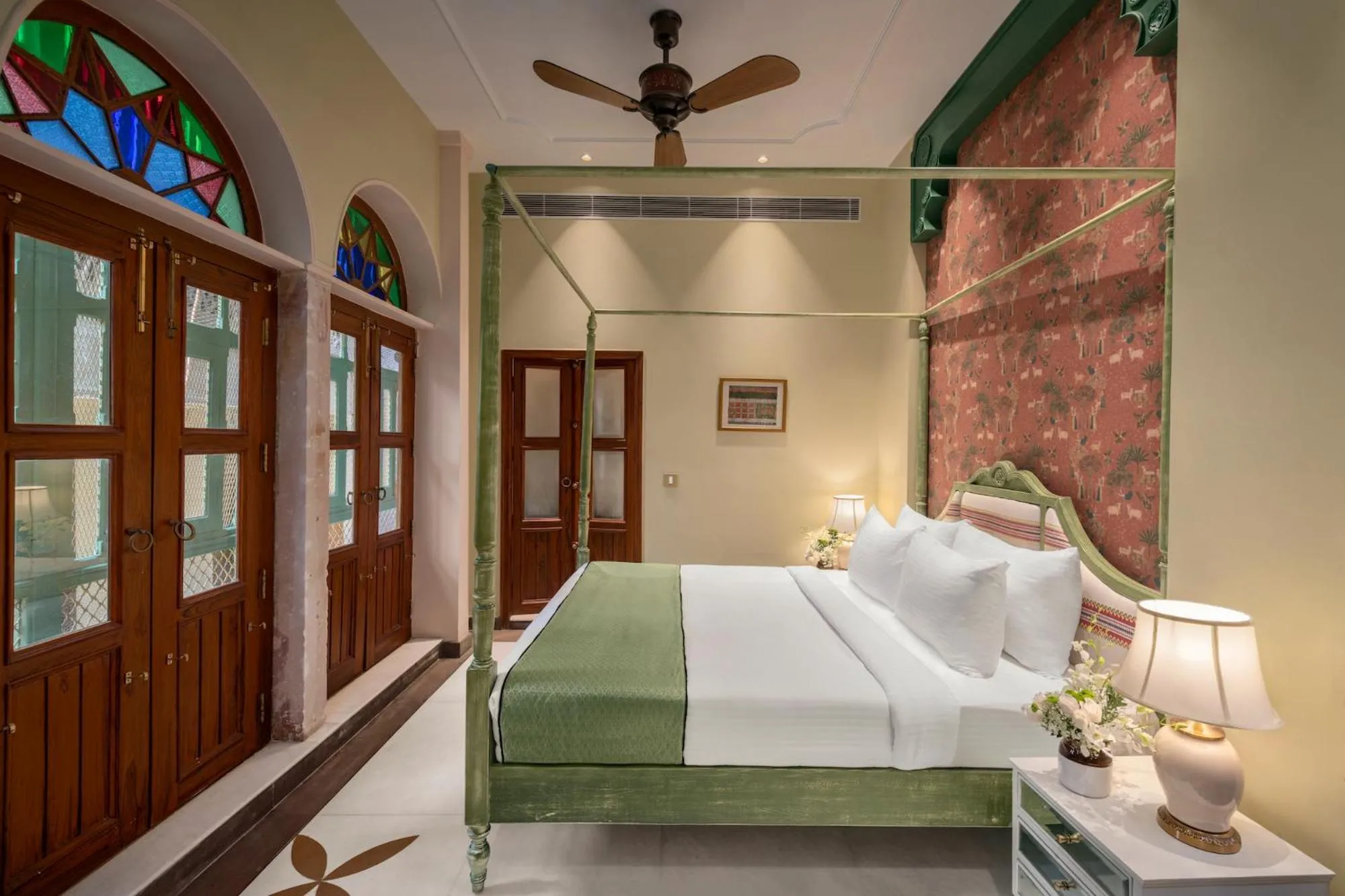 Bedroom, Bed in Haveli Dharampura & Golden Haveli- UNESCO awarded Boutique Heritage Hotel